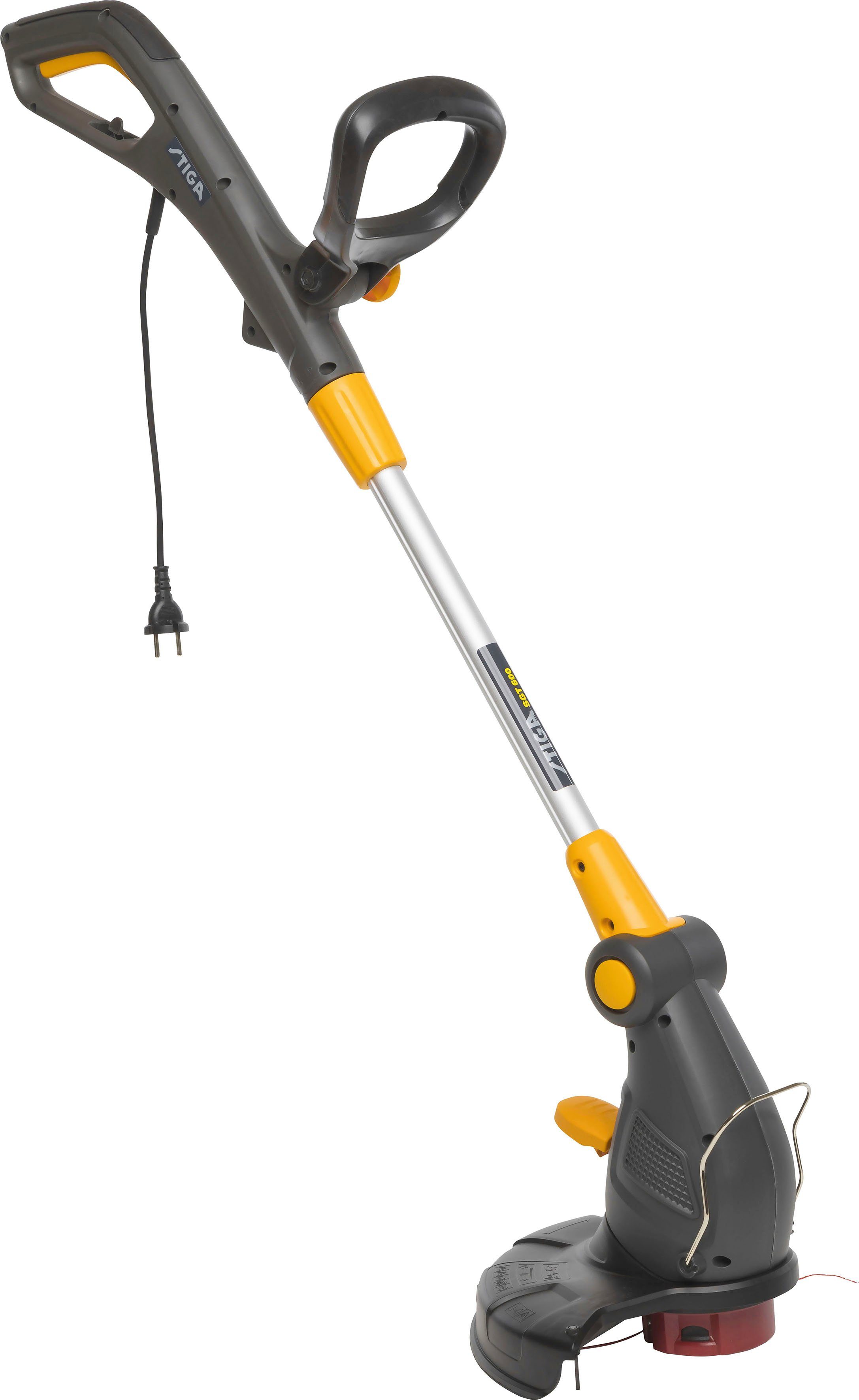 STIGA GARDEN Elektro-Rasentrimmer GT 106c, 30 cm Arbeitsbreite Faden, teleskopischer Schaft, Tap&Go Doppelfaden