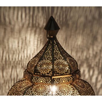 Casa Moro Nachttischlampe Orientalische Tischlampe Gohar in Antik-Gold Look LN2090, ohne Leuchtmittel, Bodenlampe, Nachttischlampe, Ramadan Lampe