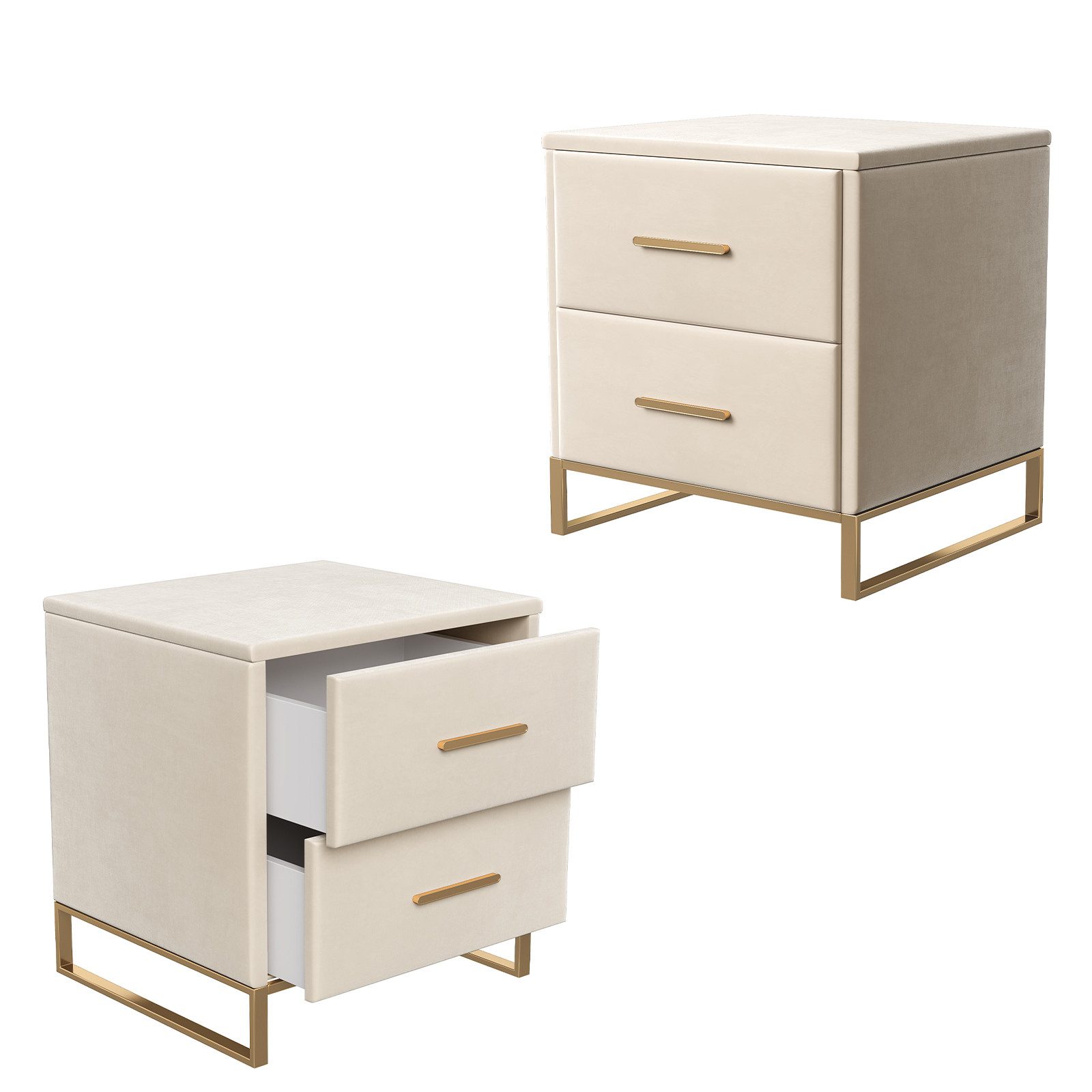 SEEZSSA Nachttisch 2er Set Nachtschrank mit 2 Schubladen (2-St., Sofatisch günstig online kaufen
