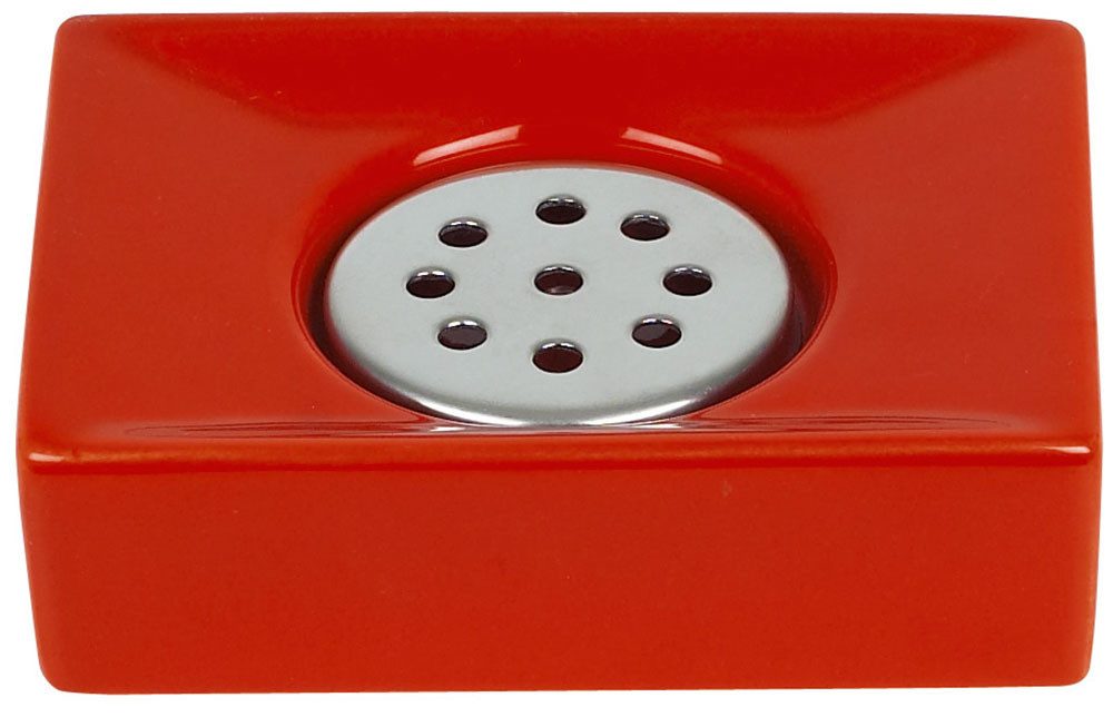 spirella Badaccessoire-Set spirella Seifenschale Quadro Rot