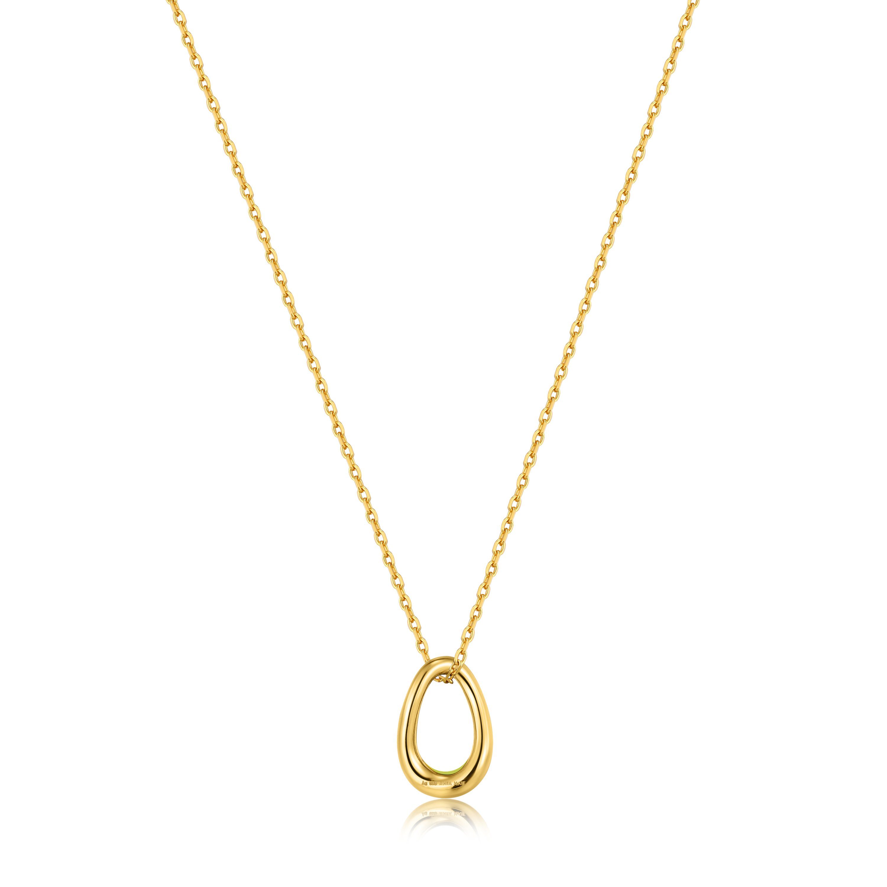 Ania Haie Kette ohne Anhänger Neon Yellow Twisted Pendant 925er Sterlingsilber