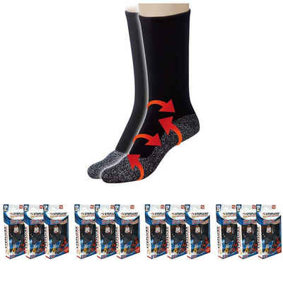 Best Direct® Thermosocken Stepluxe® Anti Cold Socks (Spar-Set, 12-Paar, 3er, 6er oder 12er Pack) unisex Thermosocken mit Aluminiumfaser, trocken und warm
