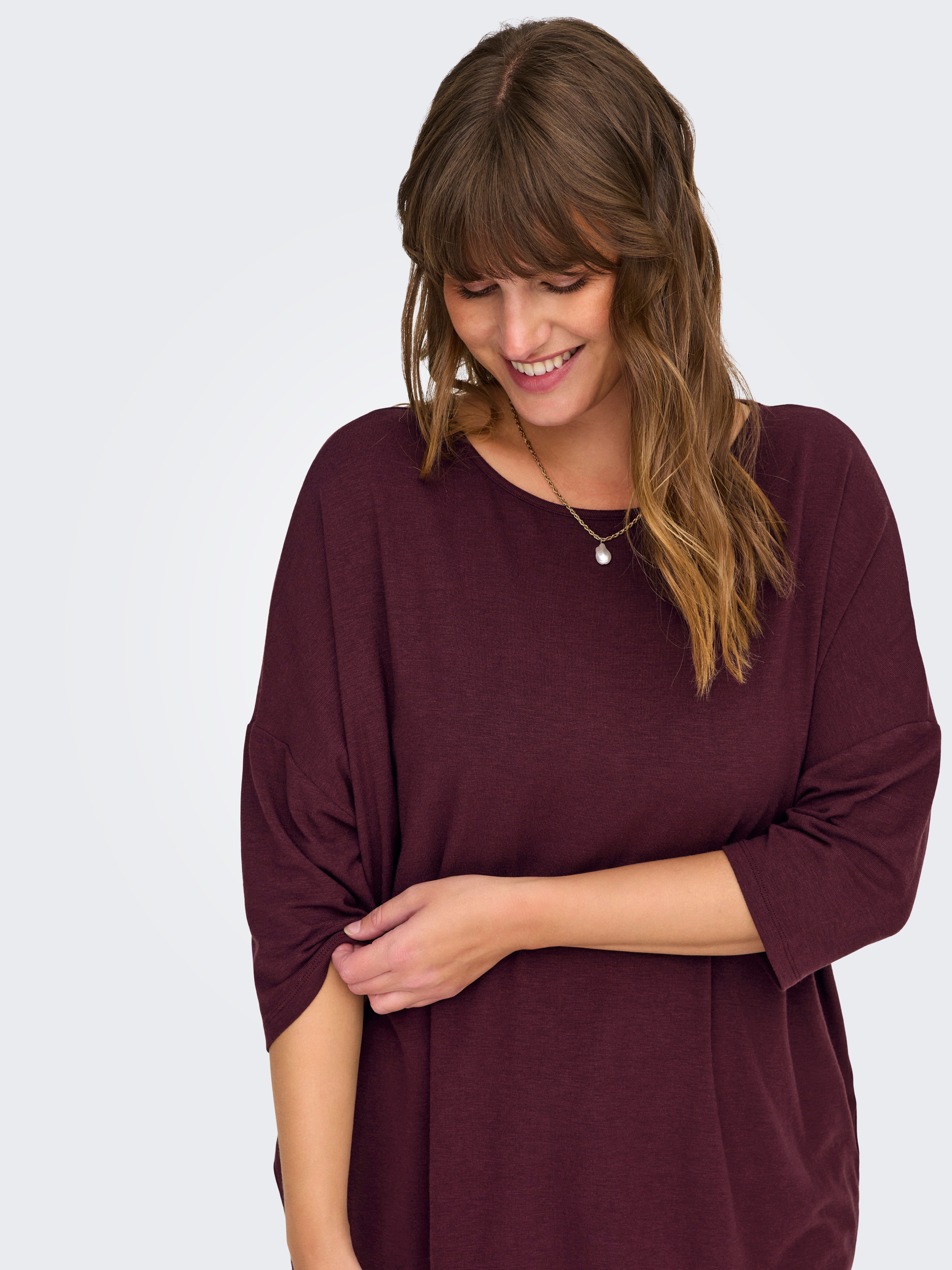 ONLY CARMAKOMA 3/4-Arm-Shirt CARLAMOUR 3/4 TOP günstig online kaufen