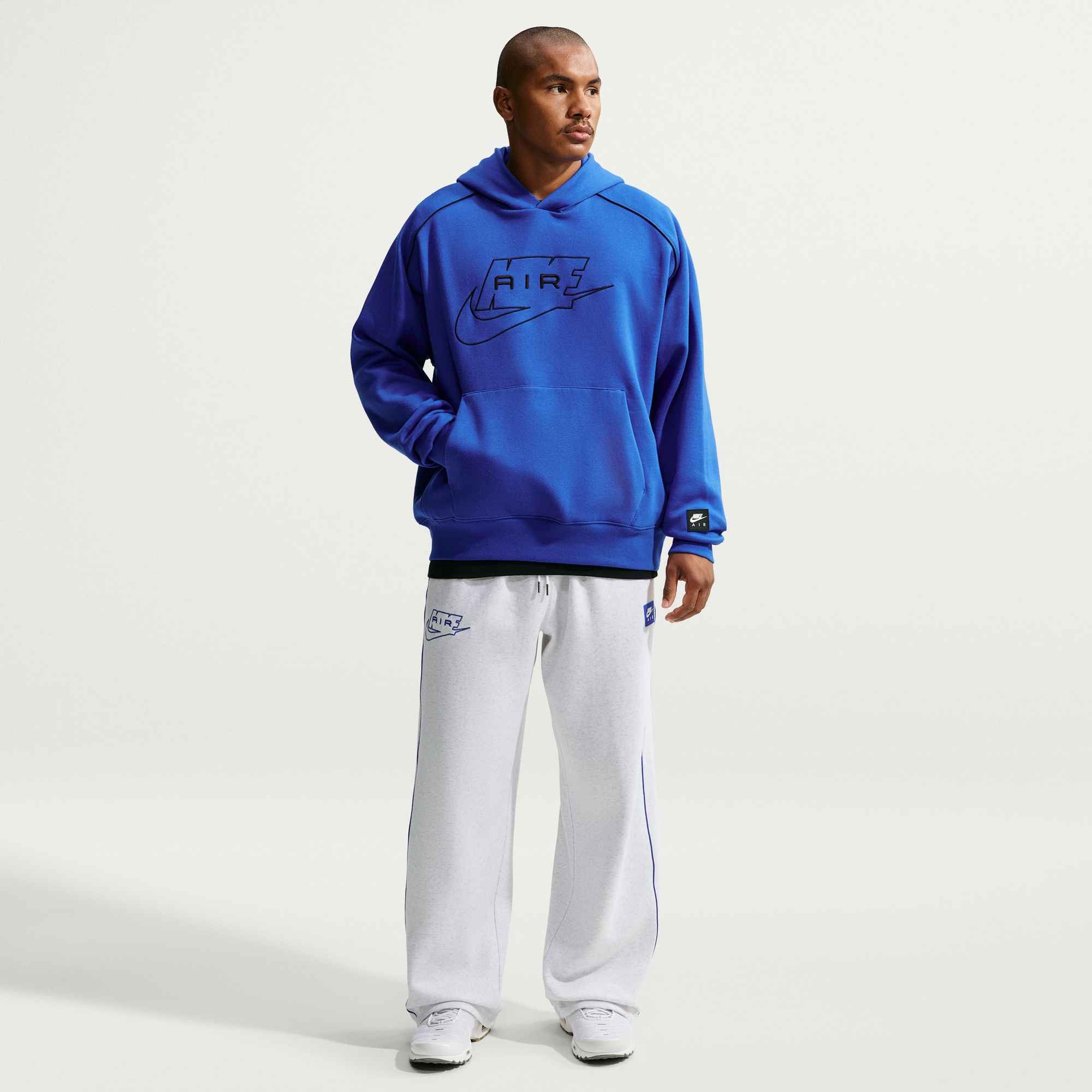 Nike Sportswear Kapuzensweatshirt M NK AIR PO HDY mit Kapuze, aus Baumwolle und Polyester, Basic Passform
