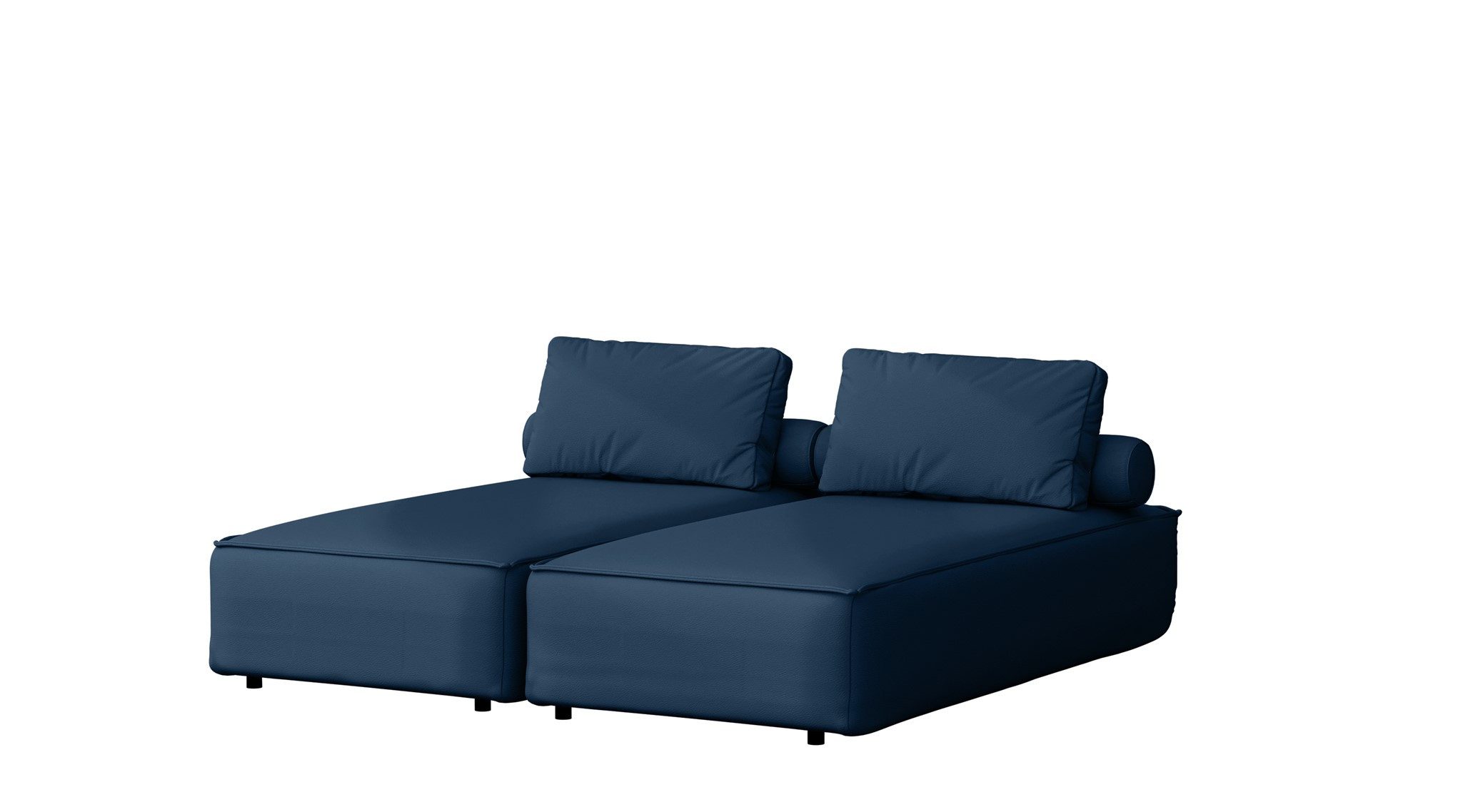 Fun Möbel Gartenliege Chaiselongue Sezlong Liege SUMMER, 2er-Set, 2 St., bestehend aus 2 Einzelliegen, inkl. 2 Rückenkissen und 2 Rollkissen