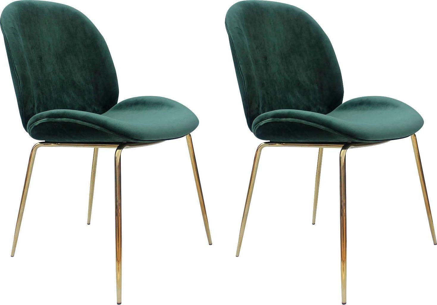 Kayoom Stuhl Charlize 110 2er-Set, TOPSELLER! Esszimmerstühle,moderne Optik (Set, 2 St), samtweicher Bezug, bequem, zeitlos, moderne Optik