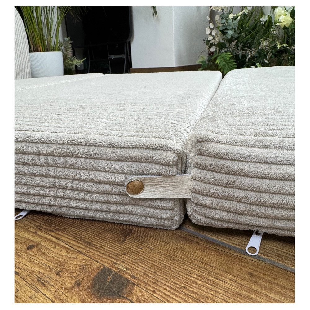 FORTISLINE Kindersofa Kindersofa Rosalia Ausklappbares Sofa aus Cord mit Ve günstig online kaufen