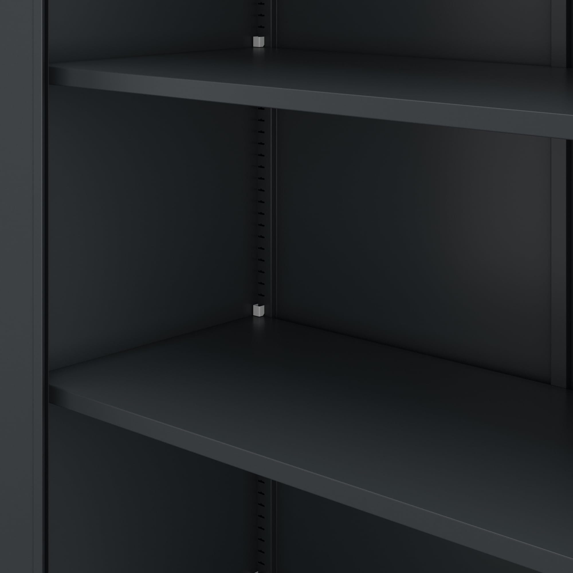 Jan Nowak Aktenschrank Metall Büroschrank abschließbar 90 cm JAN 4 Böden Stahl (Pulverbeschichtet 0,6 mm Wandmontage möglich PZH-zertifiziert) Ordnerschrank 50 Ordner Schloss 2 Schlüssel robust 13 Farben
