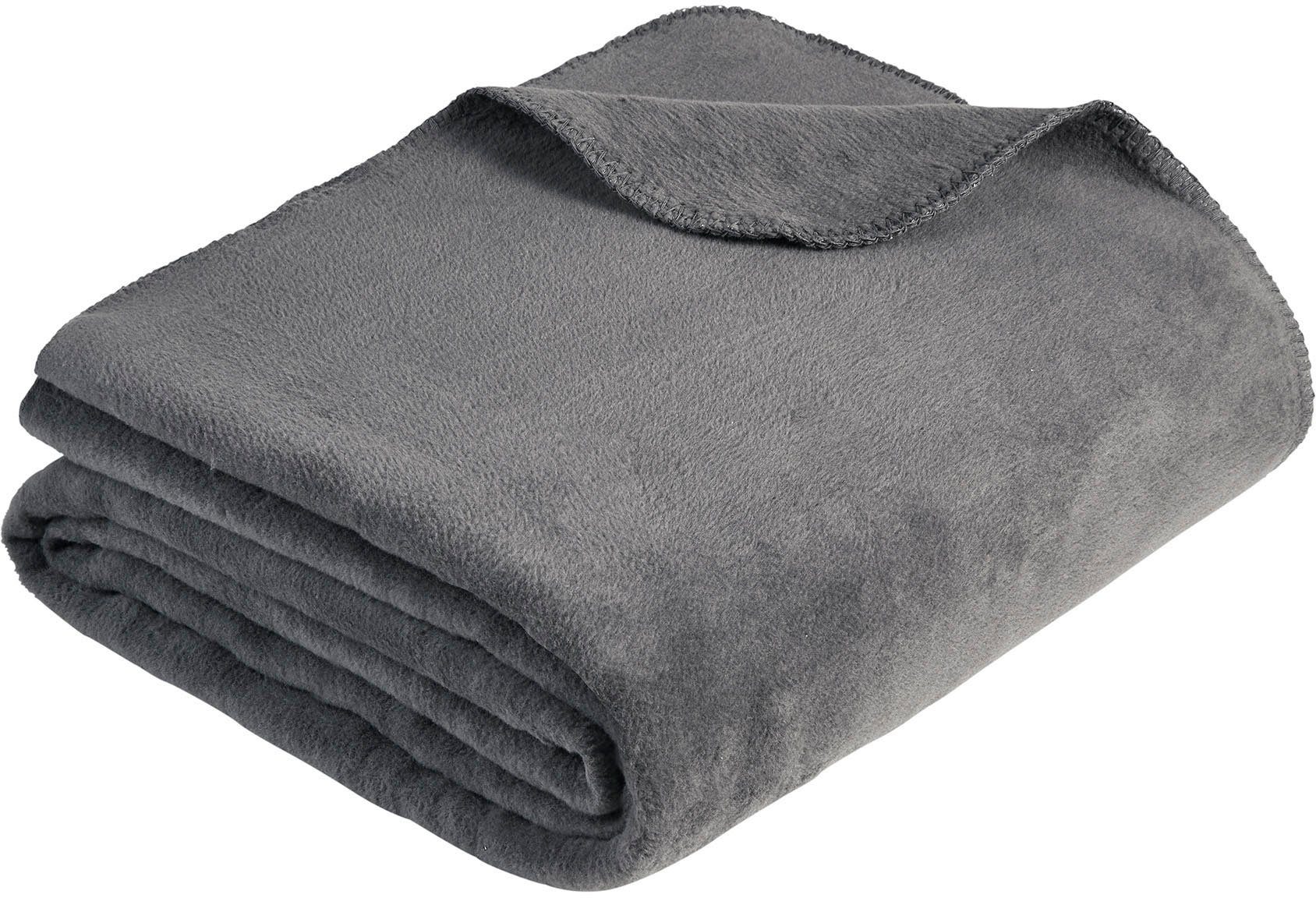 Wohndecke Uni Decke Malaga, IBENA, unifarben günstig online kaufen