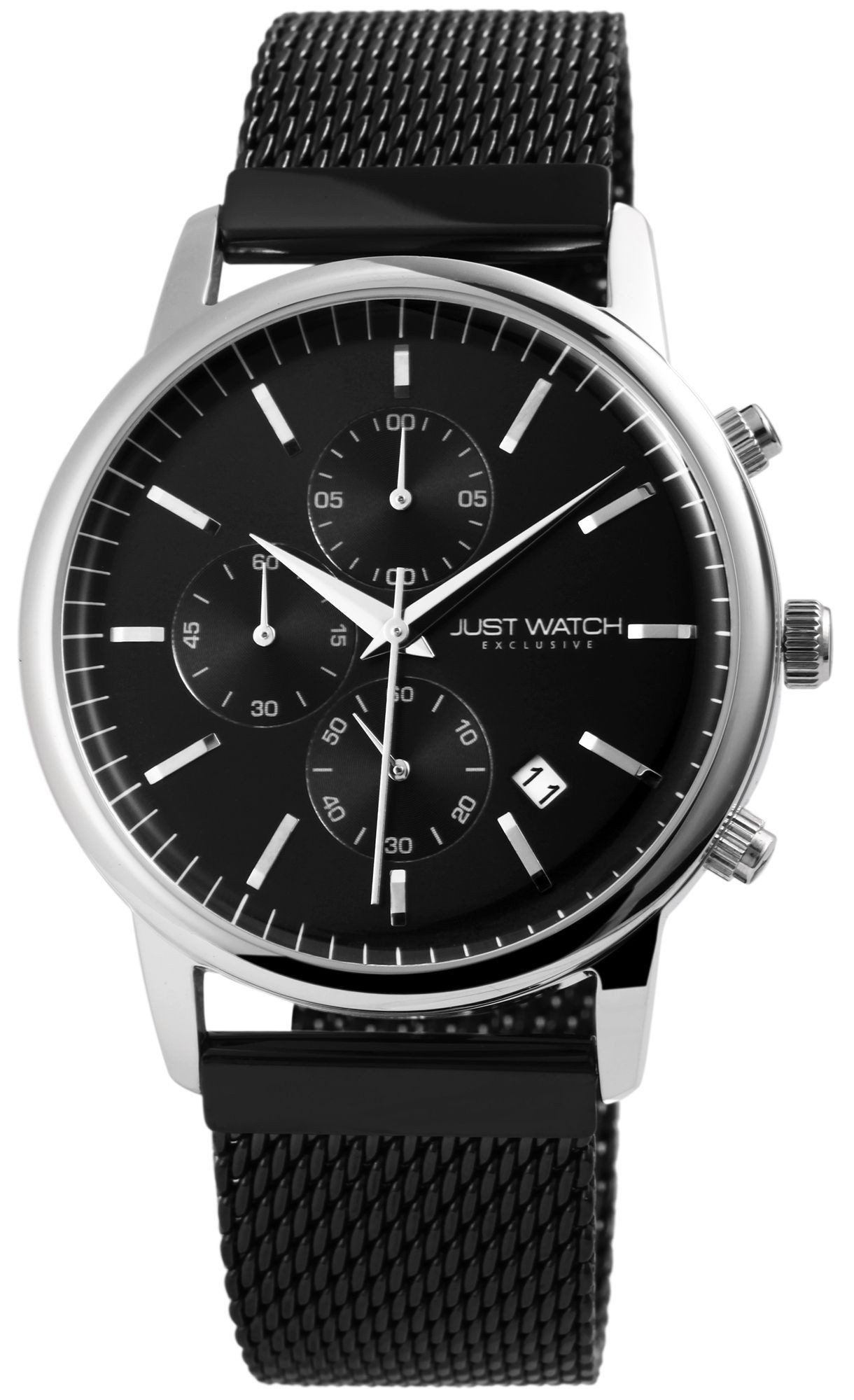 Just Watch Quarzuhr Albert mit Edelstahlband, 3ATM, Chronograph