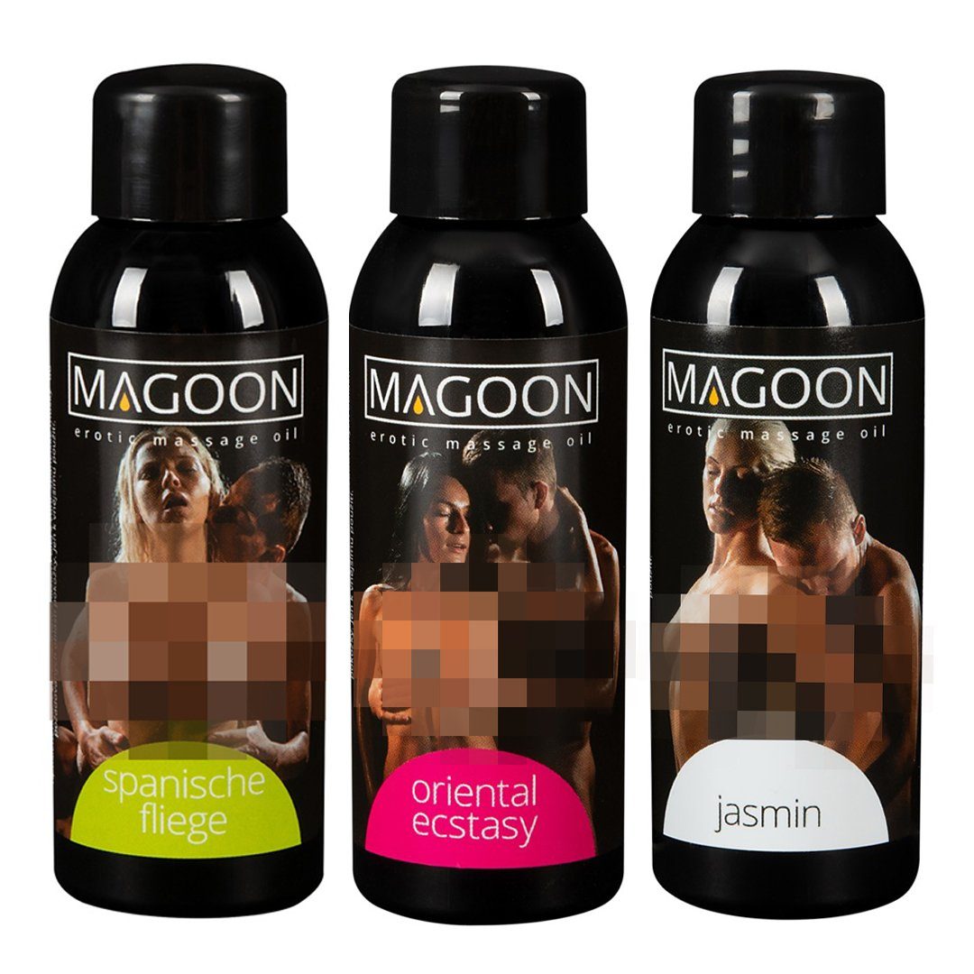 3er Jasmin, Fliege Massageöl Oriental, Spanische Magoon Set Massage-Öl: