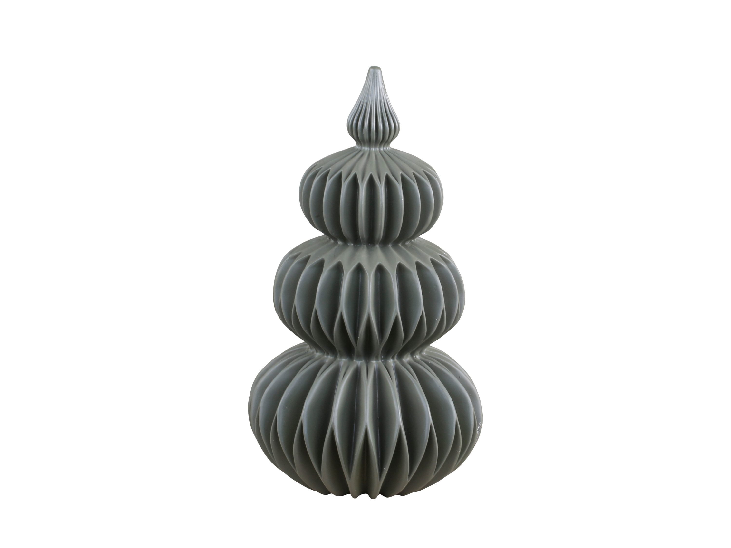 Chic Antique Weihnachtsfigur Nostalgischer Weihnachtsbaum Polyresin Glitter Dekobaum Winterdeko, Aus Polyresin, mit Glitter