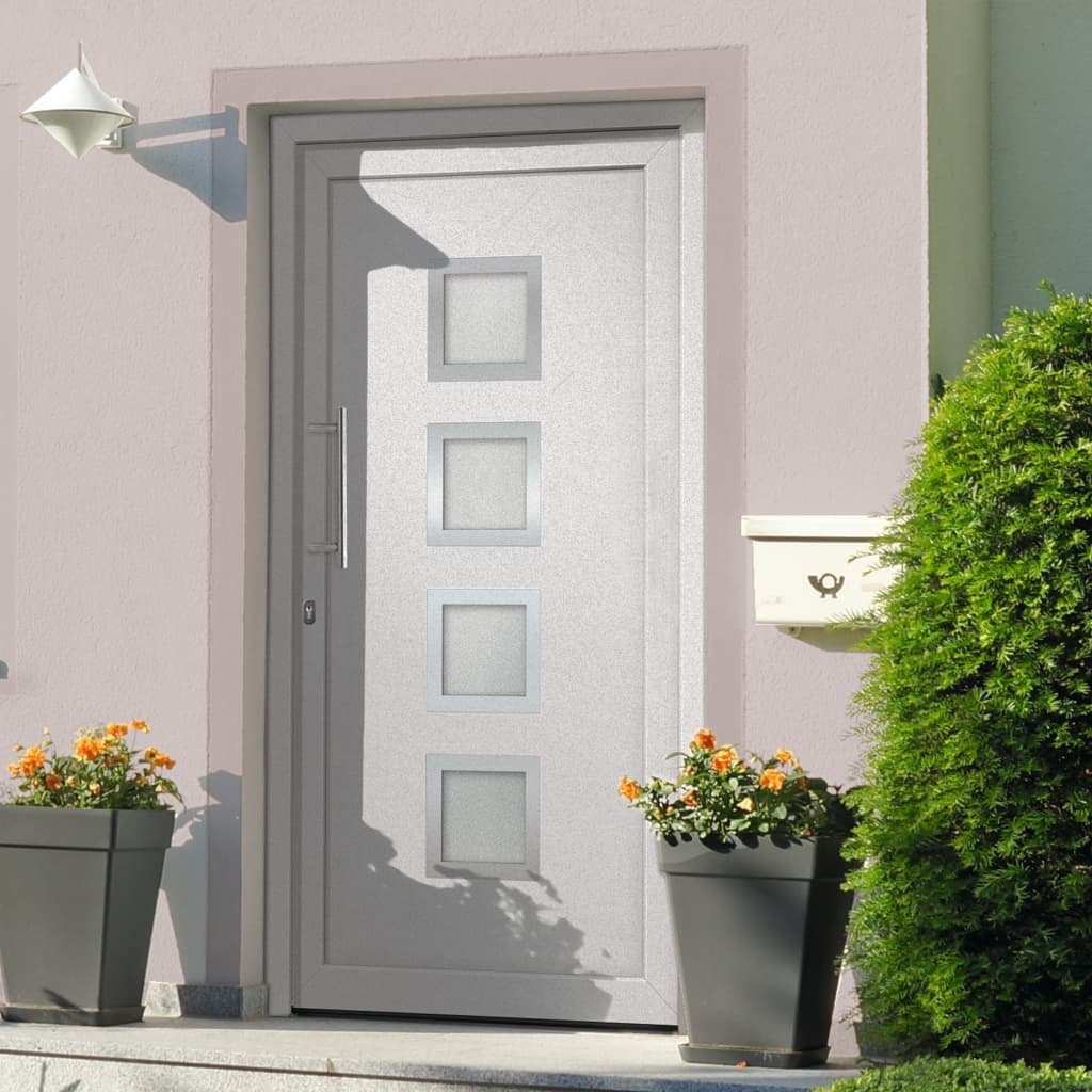 vidaXL Haustür Haustür Weiß 108x200 cm (1-St)