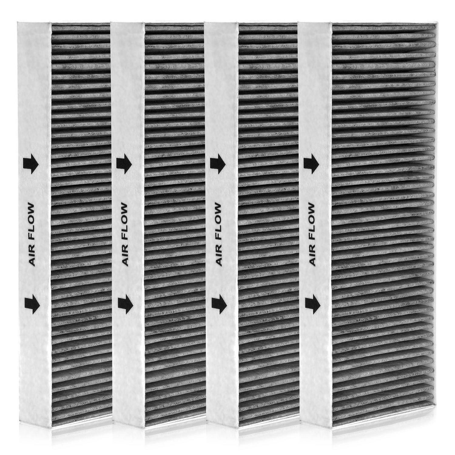 LuxusKollektion Aktivkohlefilter Aktivkohlefilter für Bora Basic Umluft 4er Set