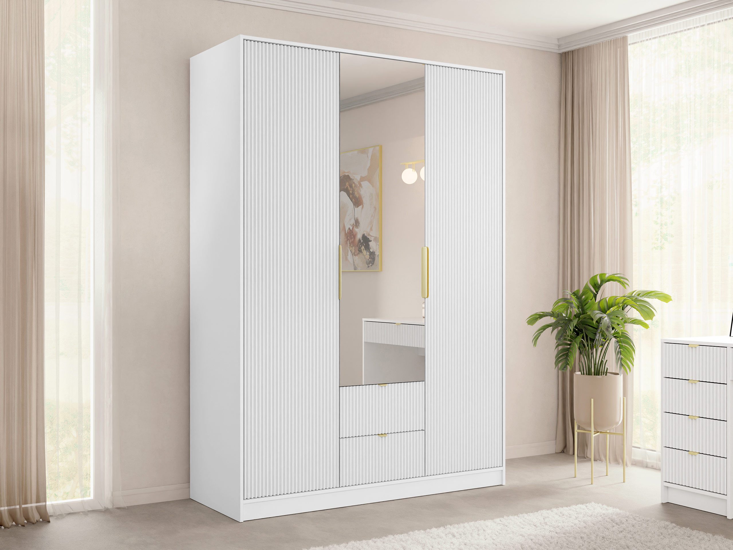 MIRJAN24 Kleiderschrank Tireno 3D2S (mit drei günstig online kaufen