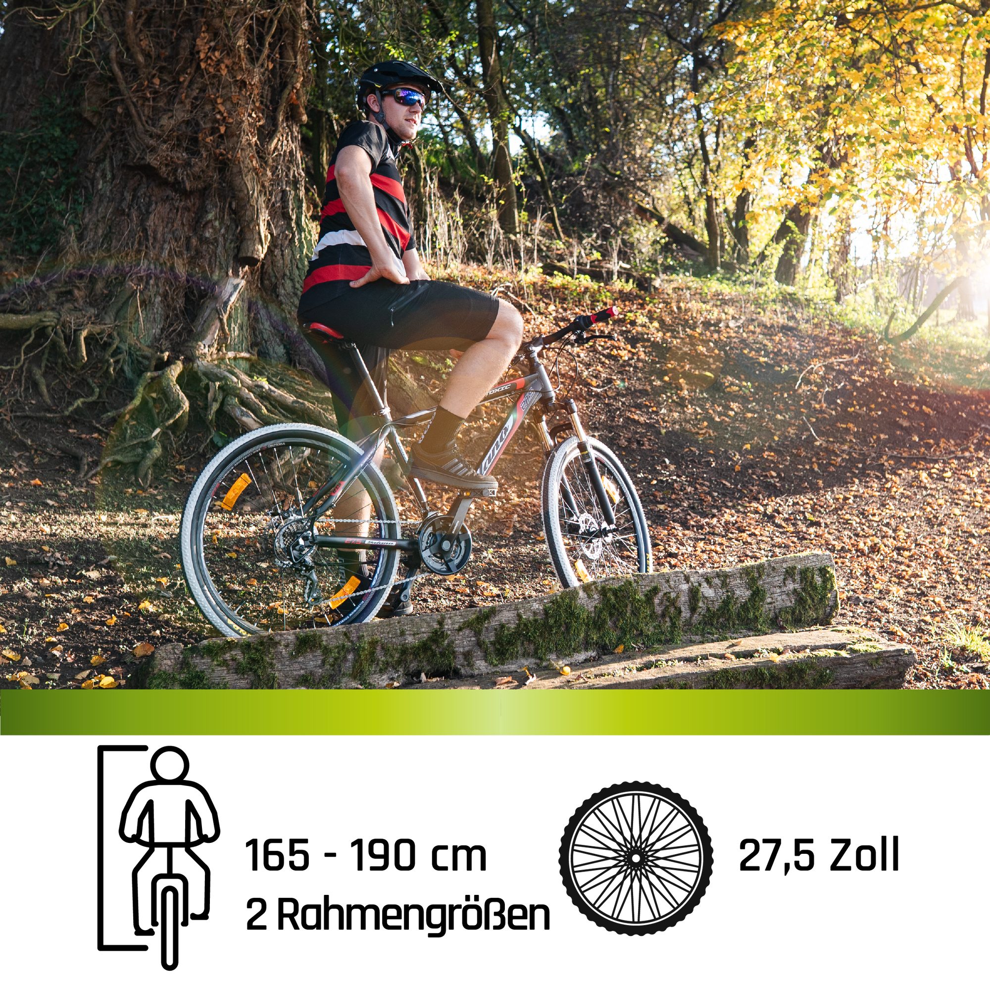 Galano Mountainbike Toxic, 21 Gang, Kettenschaltung, 27,5 Zoll MTB Hardtail Fahrrad für Damen Herren Jugendliche ab 165 cm