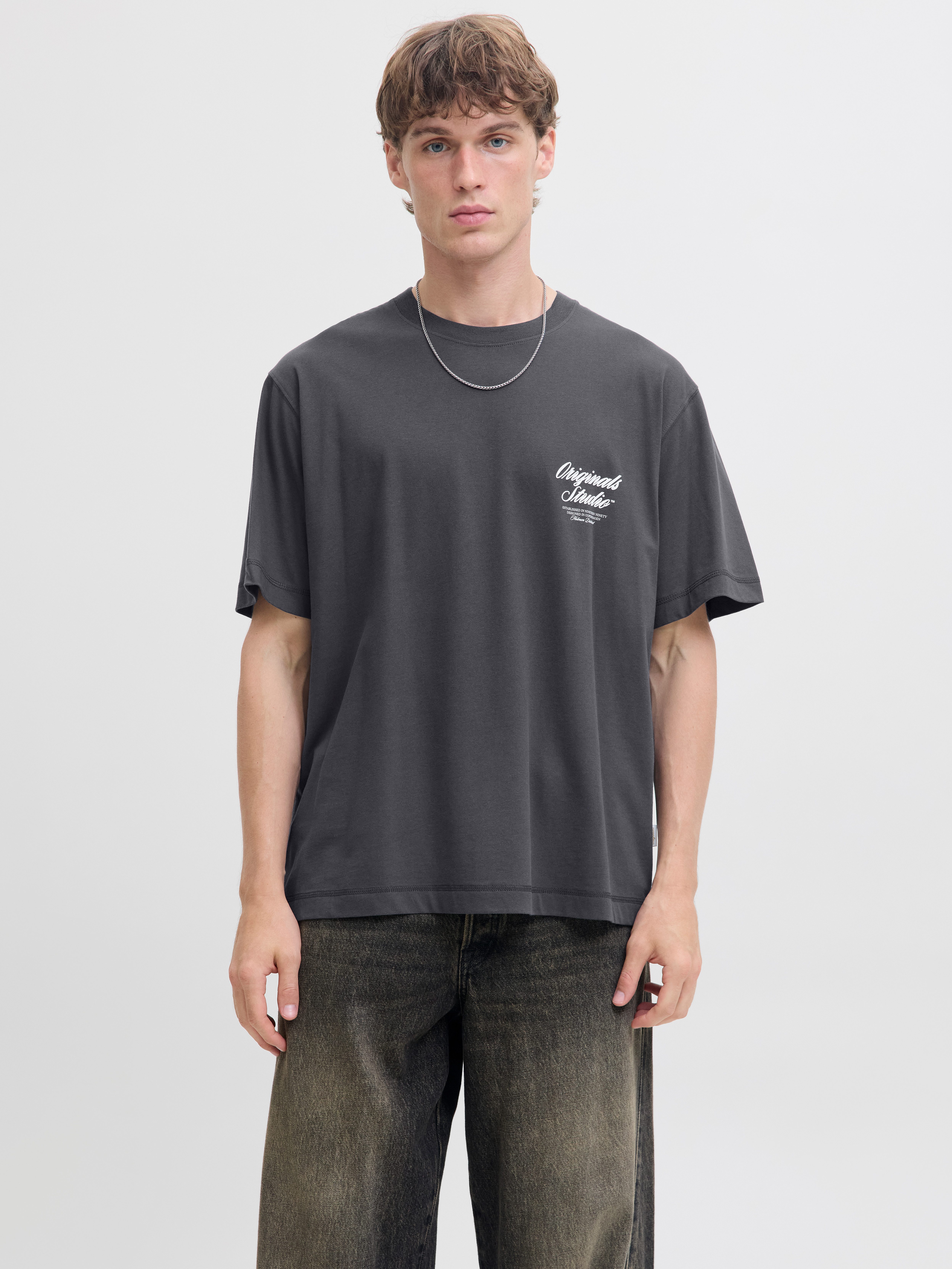 Jack & Jones Kurzarmshirt JORNORREBRO TYPO TEE SS CREW NECK NOOS Baumwolle, günstig online kaufen