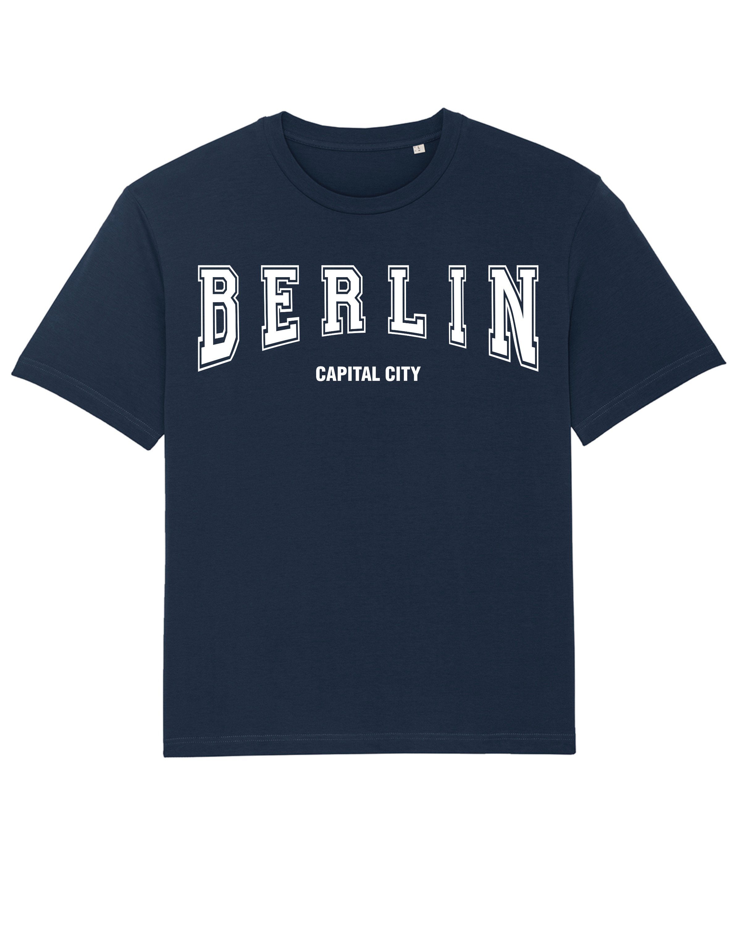 wat? Apparel Print-Shirt Berlin dunkelblau (1-tlg)