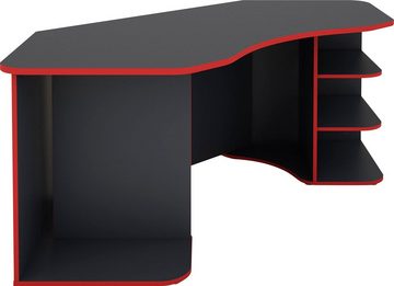 Homexperts Gamingtisch Tron, passend für drei 28" Monitore