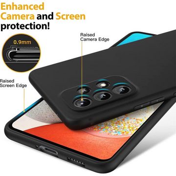CoolGadget Handyhülle Black Series Handy Hülle für Samsung Galaxy A53 5G 6,5 Zoll, Edle Silikon Schlicht Robust Schutzhülle für Samsung A53 5G Hülle