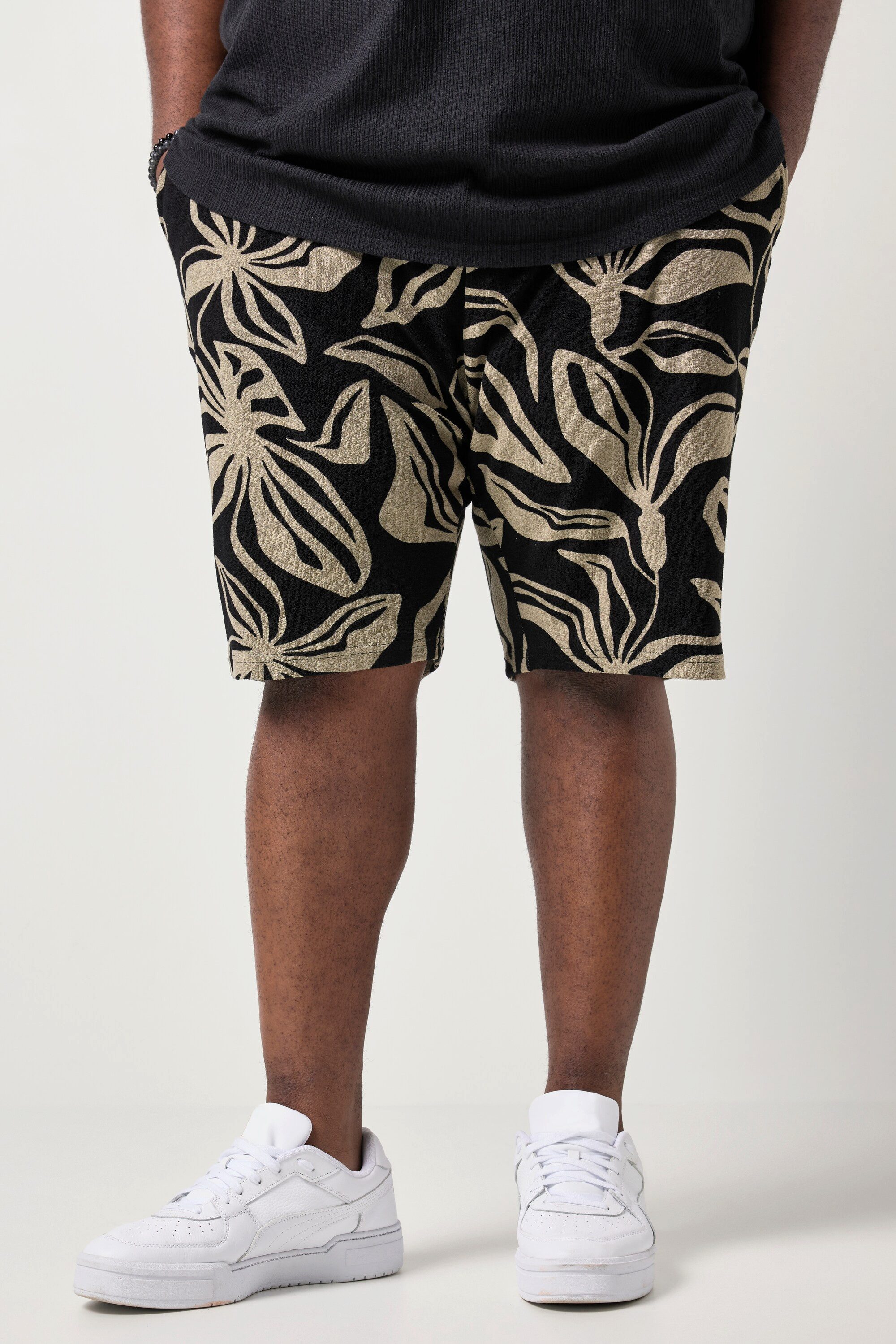 Bermudas Frottee-Bermuda Elastikbund bis 8 XL