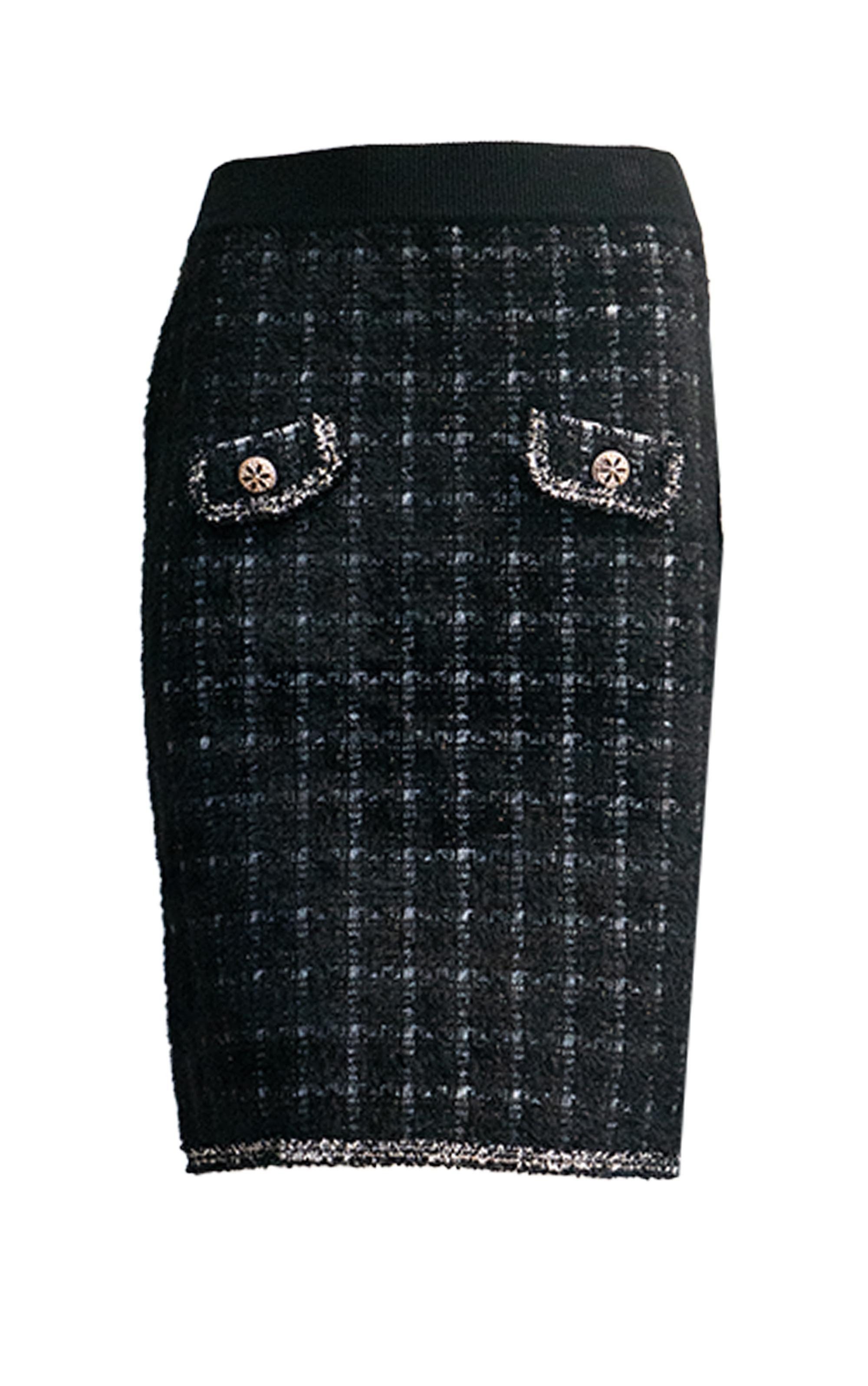 Passioni Strickrock aus strukturiertem Karostrick in günstig online kaufen