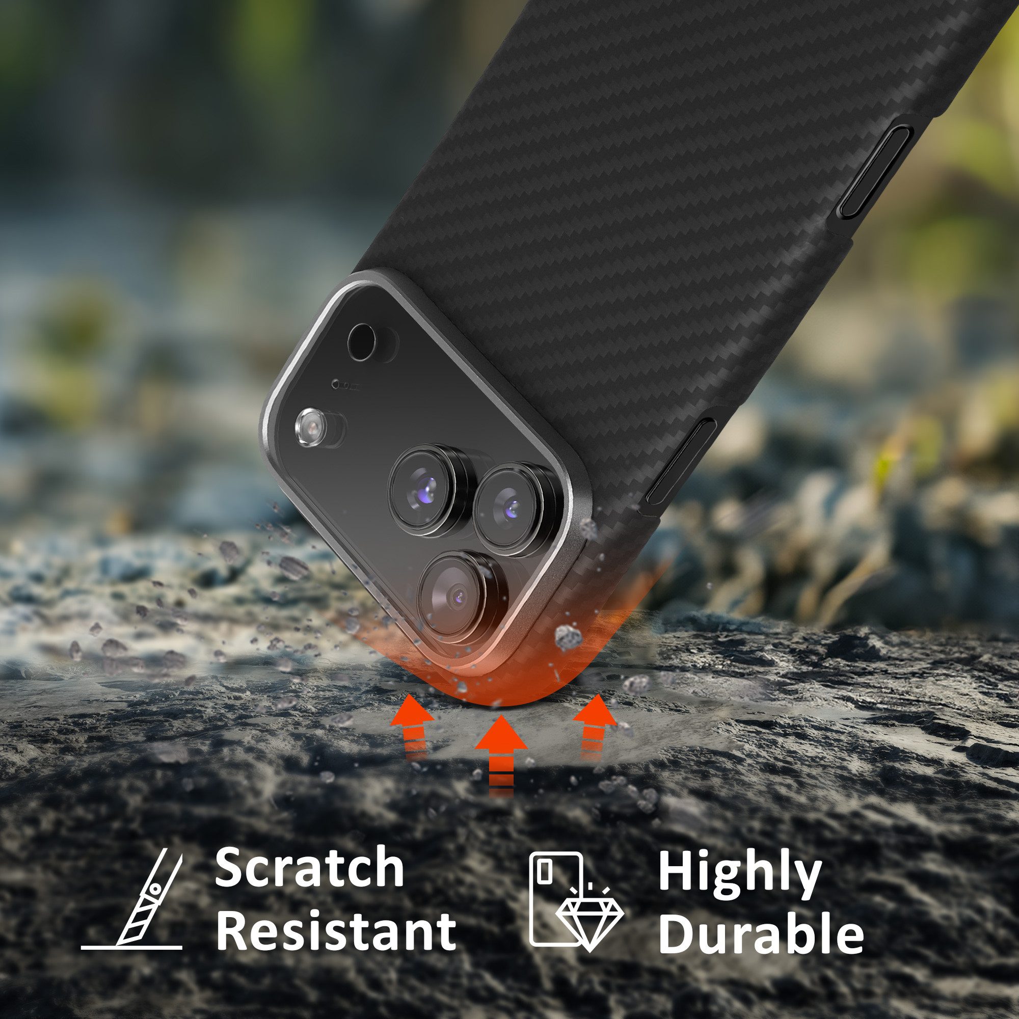 kalibri Smartphone-Hülle Hülle für Apple iPhone 18 Pro Max / iPhone 17 Pro Max Aramid Handy, Cover Case Handyhülle - Kompatibel mit MagSafe – Bild 5 von 5