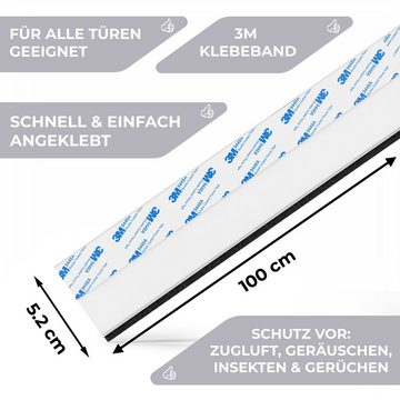 LIEBHEIM Zugluftstopper Zugluftstopper für Türen 90-100cm, mit Filzabschluss, selbstklebend