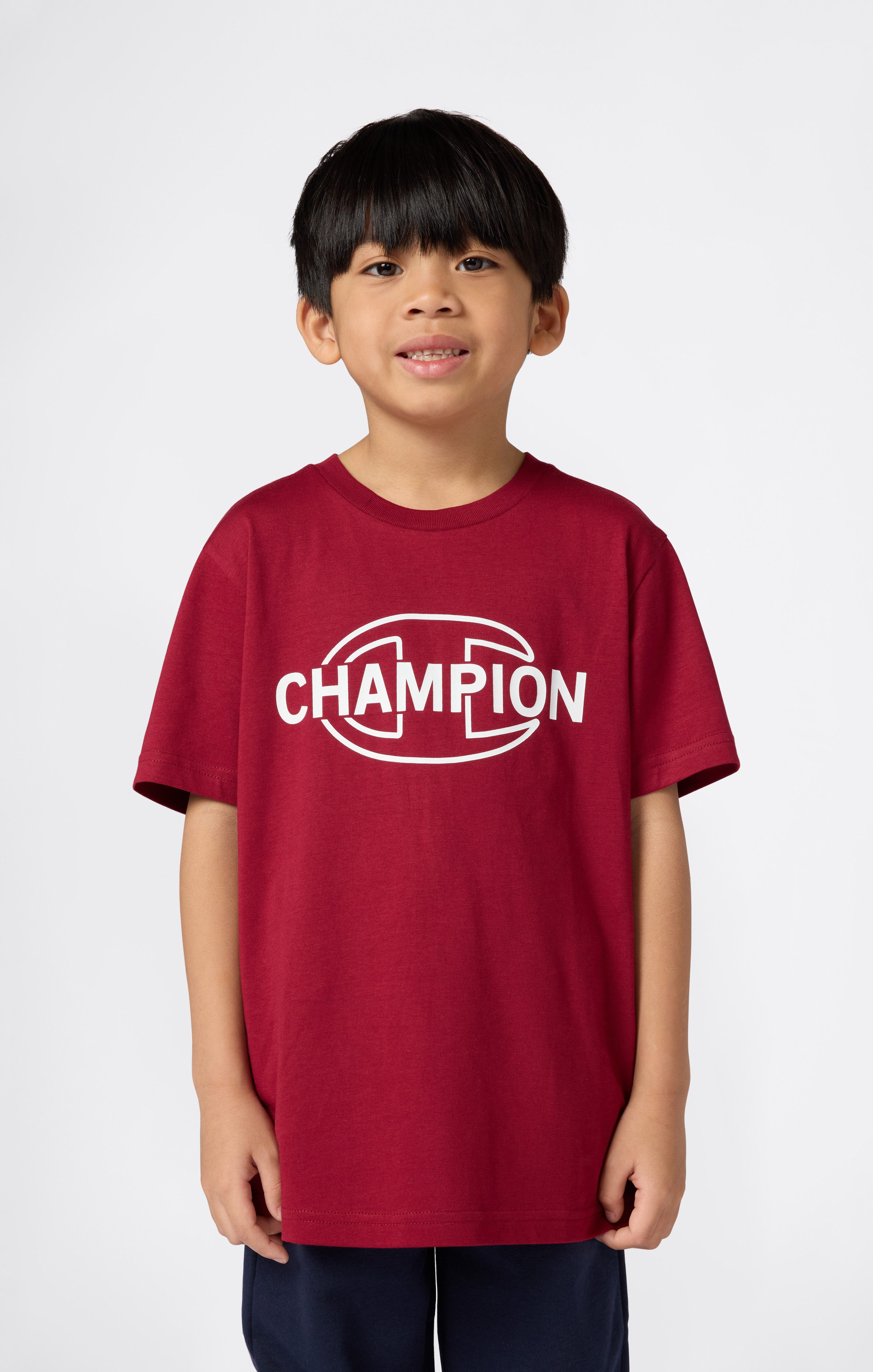 Champion T-Shirt SPORTWEAR T-SHIRT Standard Fit für Kinder und Jugendliche, Kurzarmdesign, aus Baumwolle, Standard Fit