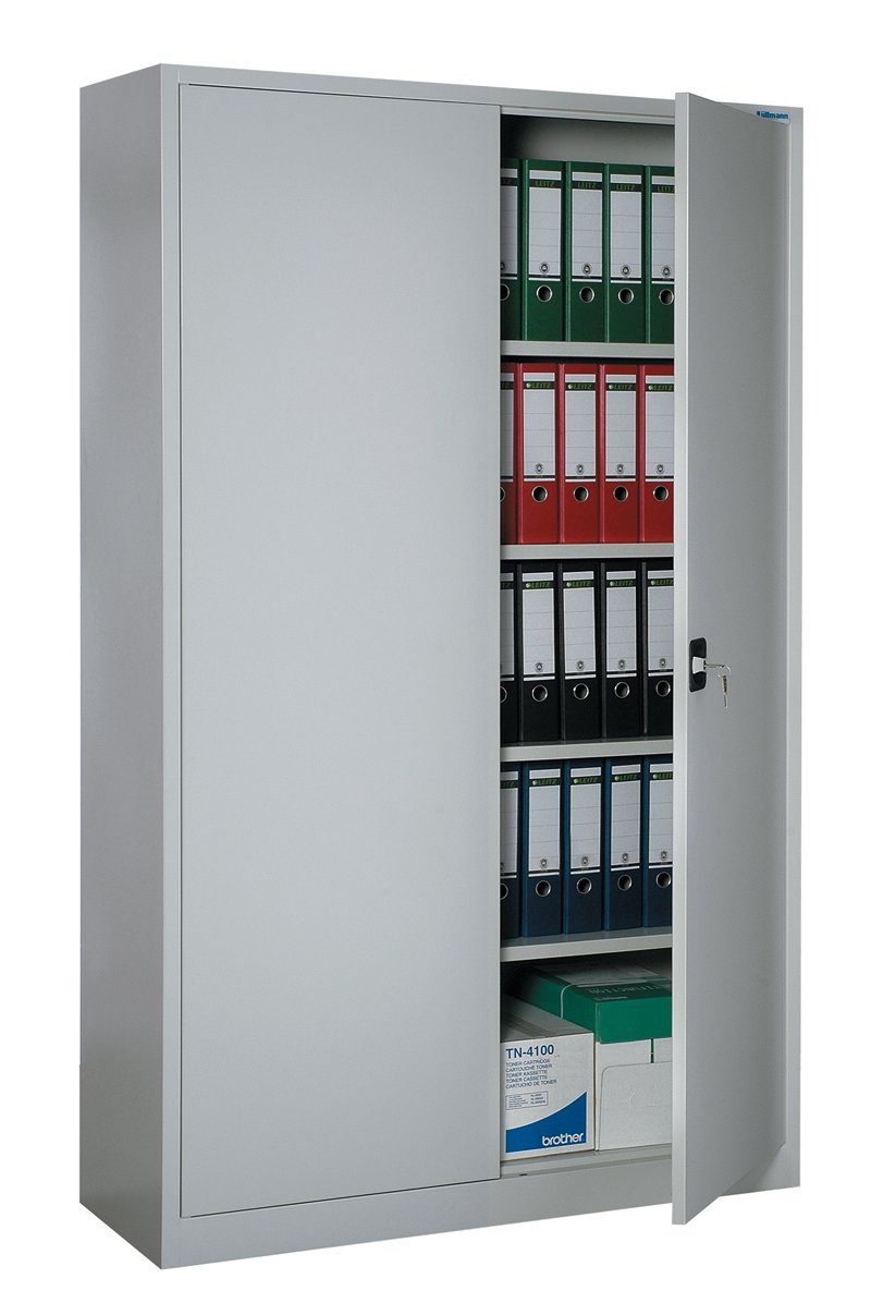 Steelboxx Mehrzweckschrank Metallschrank abschließbar Aktenschrank Büroschrank 195x92,5x60cm (1-St) Mehrzweckschrank abschließbar