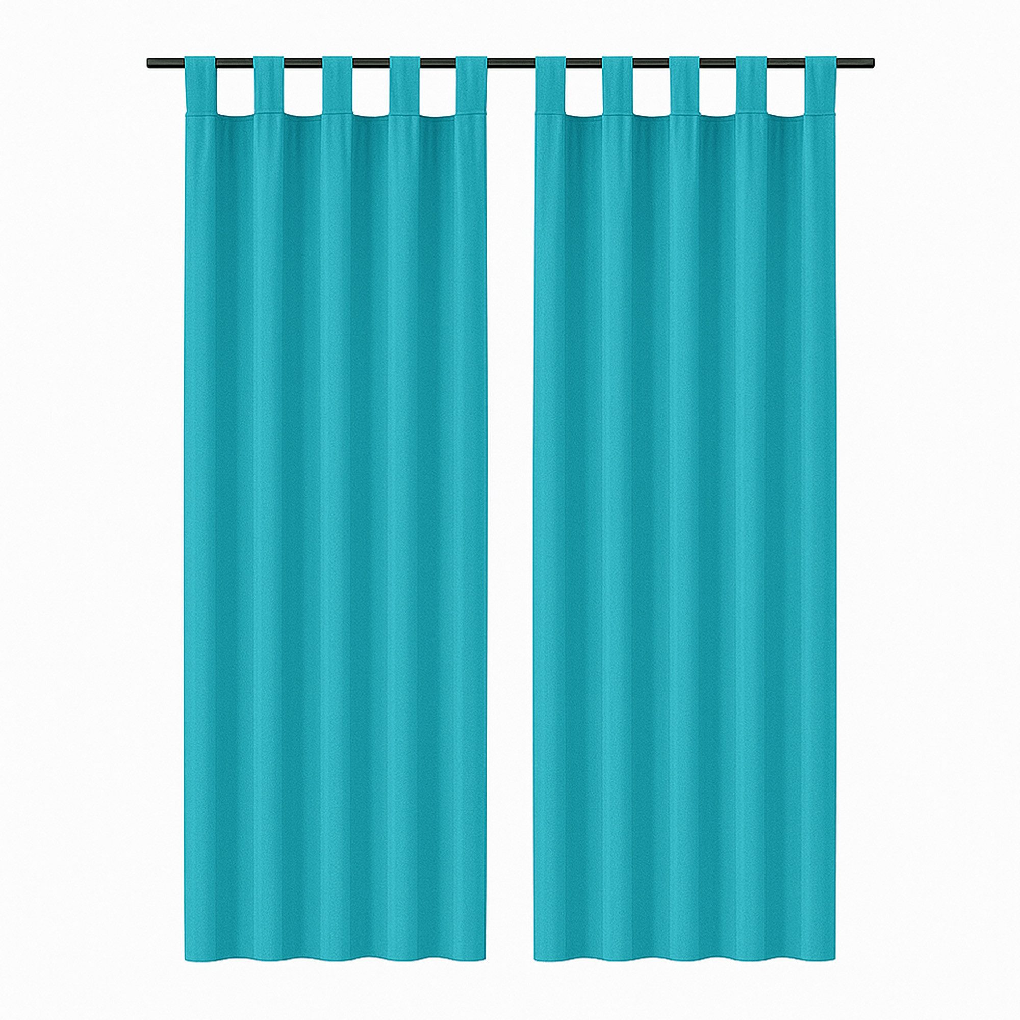 Bestlivings Gardine "Ellen" mit Schlaufen (2 St), Schlaufe, blickdicht, Polyester, einfarbig, modern, waschbar bei 30°C