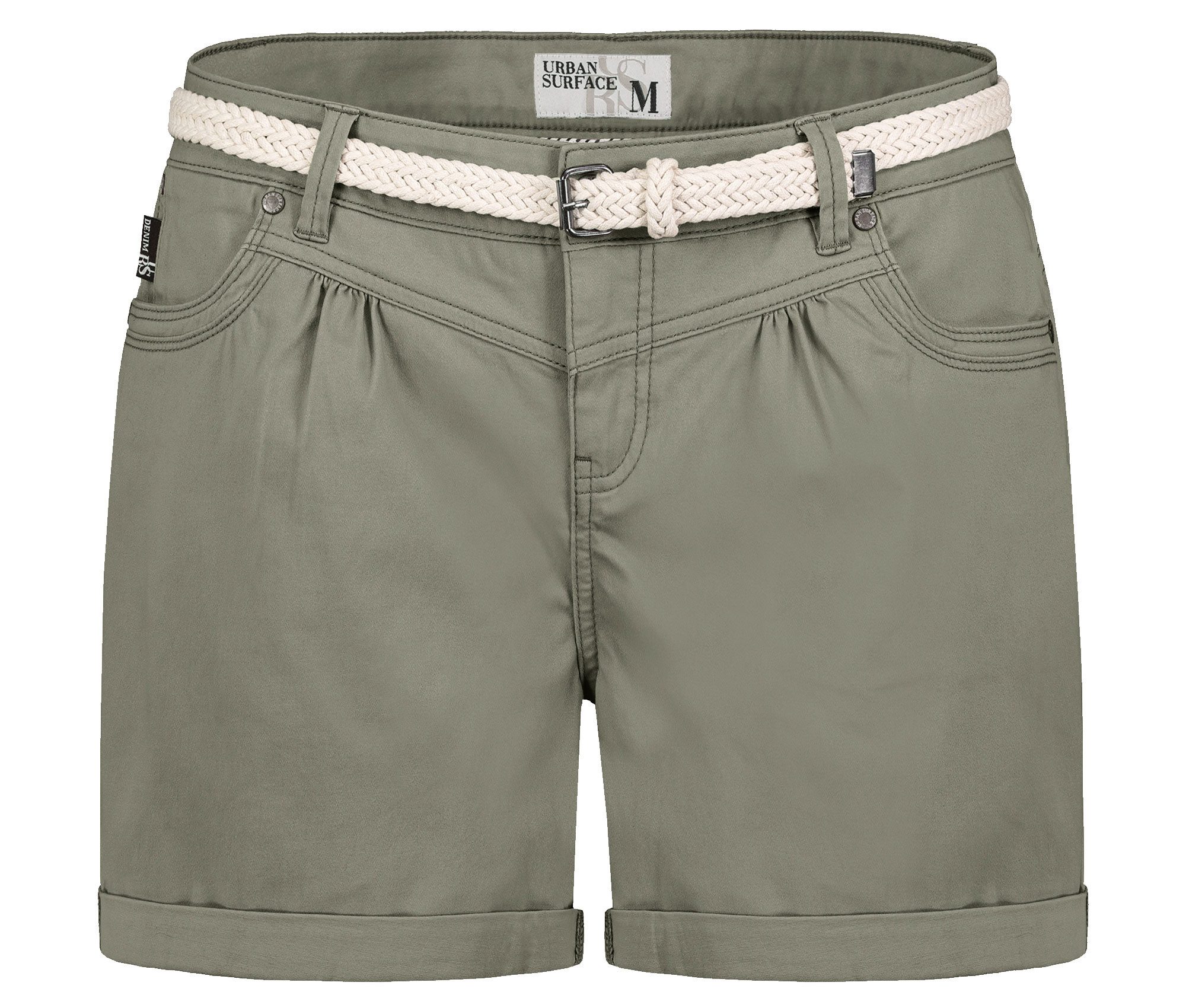 SUBLEVEL Shorts Damen Bermudas kurze Hose Baumwolle Hotpants Chino Sommer Hose