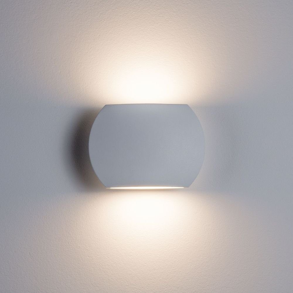 LED LED Weiß, Paulmann 2x3W Wandleuchte Lichtaustritt: fest Bocca IP44 Warmweiß, integriert,