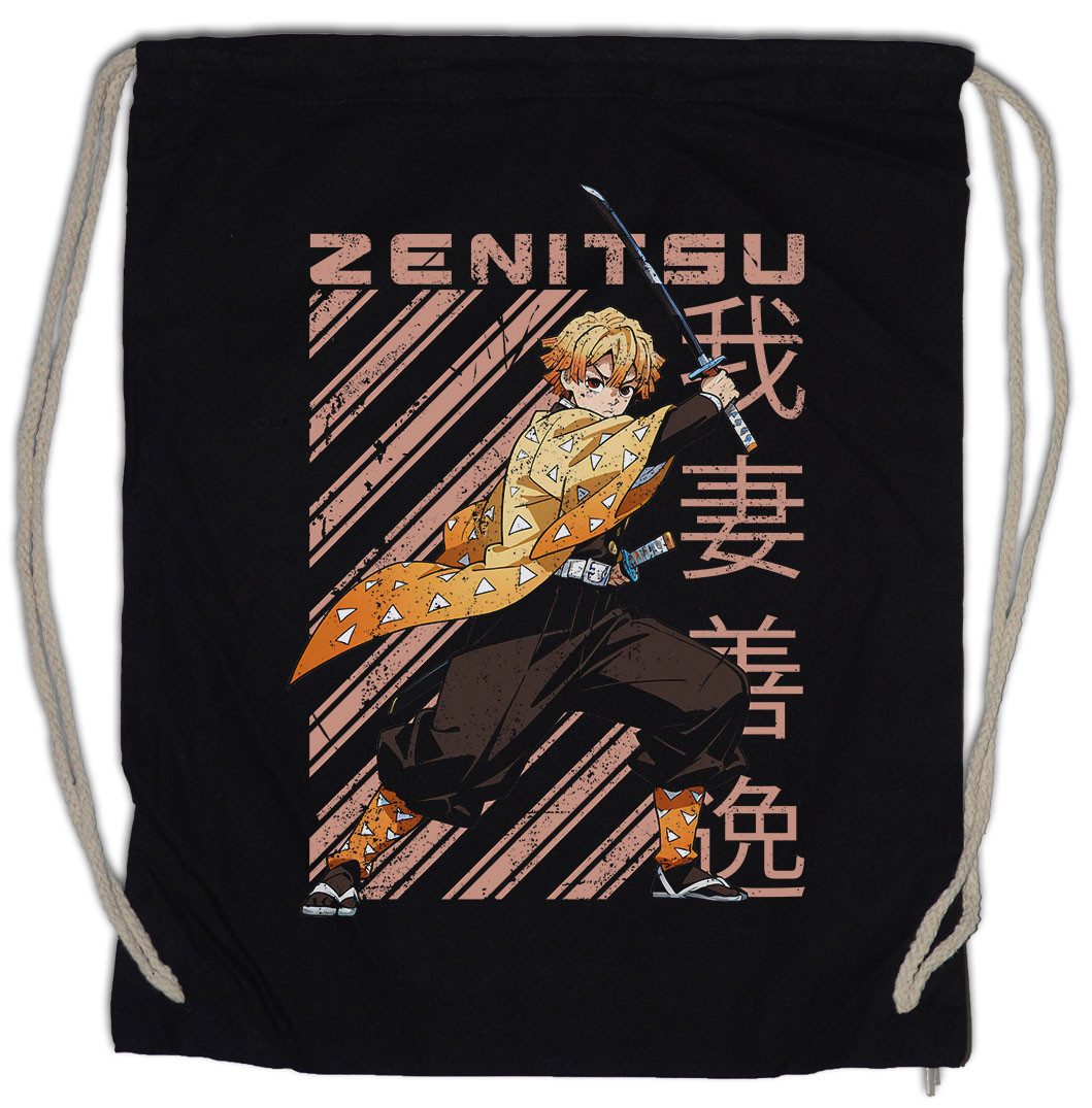 Urban Backwoods Turnbeutel Zenitsu Katana Turnbeutel Demon Kamado Nezuko Anime Slayer Zenitsu (1-tlg), Tanjiro Agatsuma Hashibira Muzan