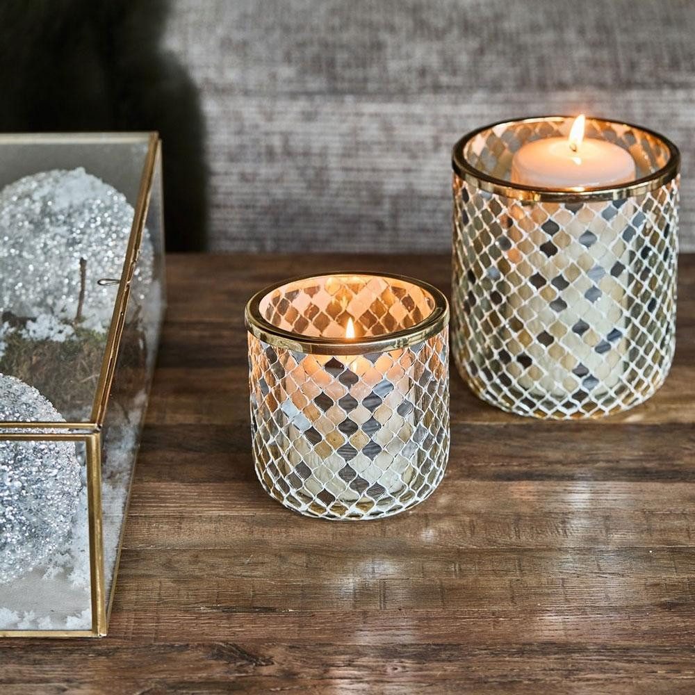 Rivièra Maison Kerzenhalter Windlicht Moonshine Hurricane (15cm) günstig online kaufen