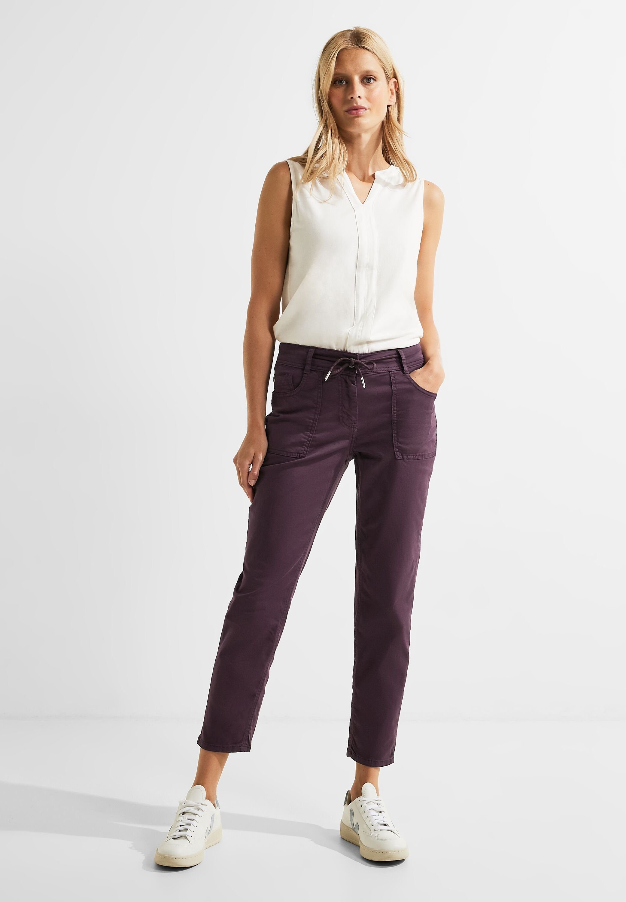 Cecil Stoffhose 5-Pocket-Style beloved berry