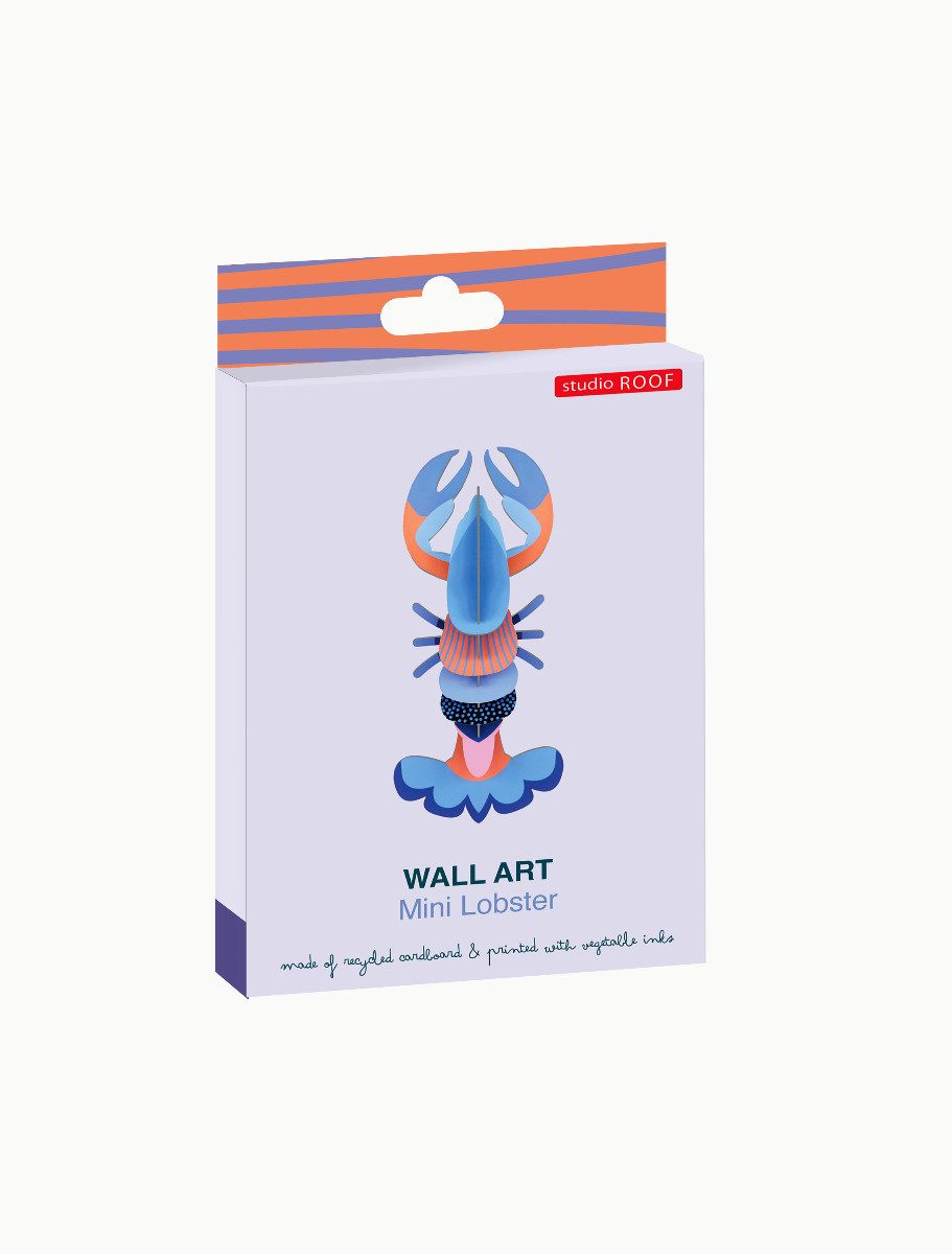studio ROOF Wanddekoobjekt 3D Blauer Mini Lobster (1 St), Zum Zusammensteck günstig online kaufen