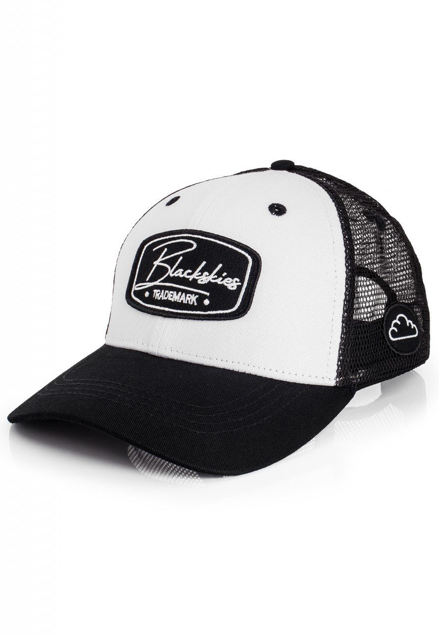 Blackskies Baseball Cap Baseball Race Weiß-Schwarz Cap