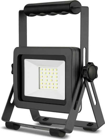 REV LED Arbeitsleuchte FLARE, 20 Watt, Tageslichtweiß, mit Standfuß & Tragegriff, IP65