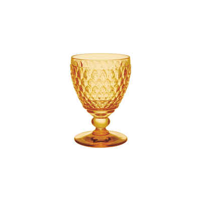 Villeroy & Boch Weißweinglas Boston Saffron Weissweinglas, 125 ml, gelb, Glas
