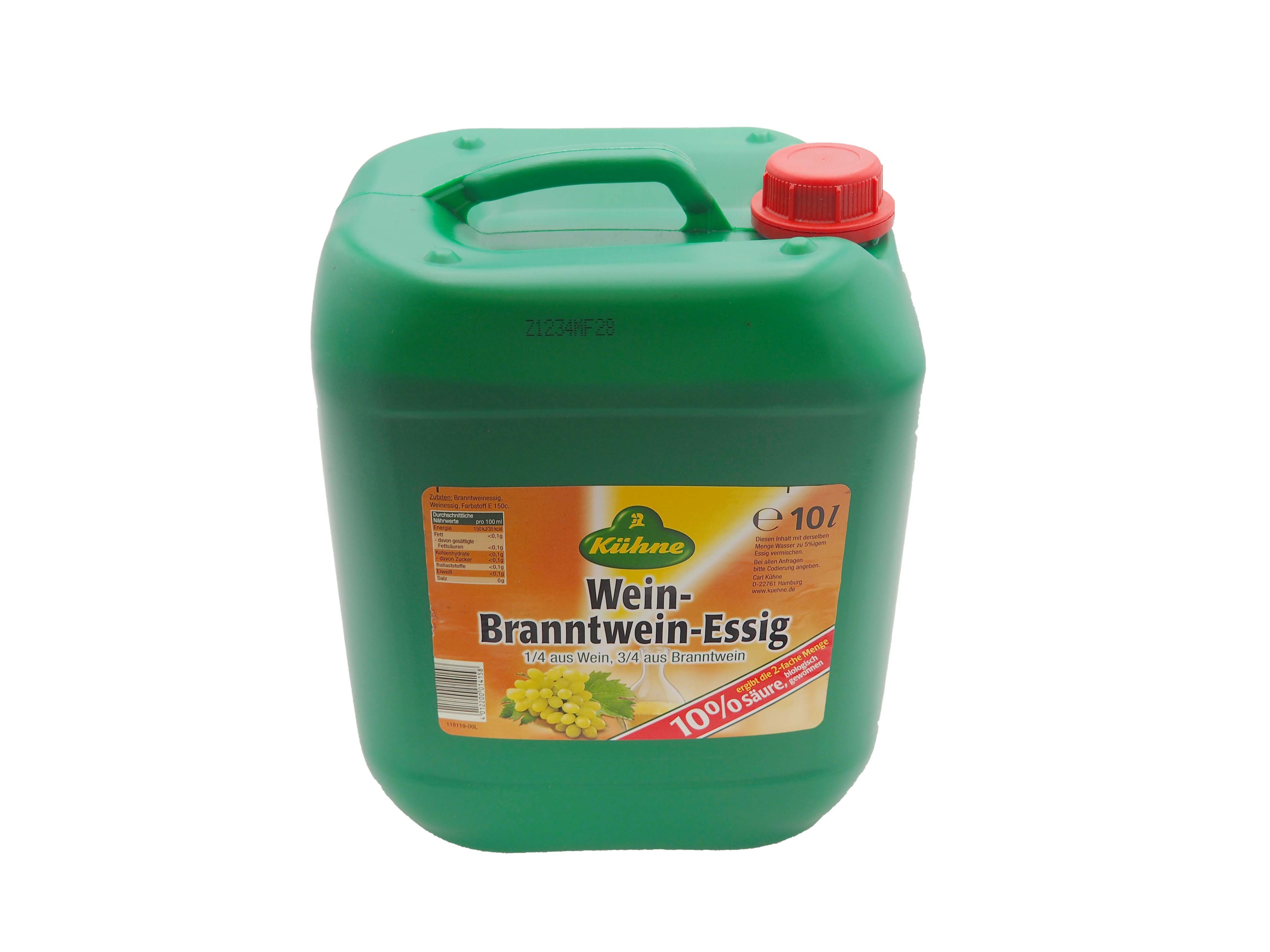 Kühne Essig Kühne Wein-Branntweinessig 10 % – 10 l Kanister