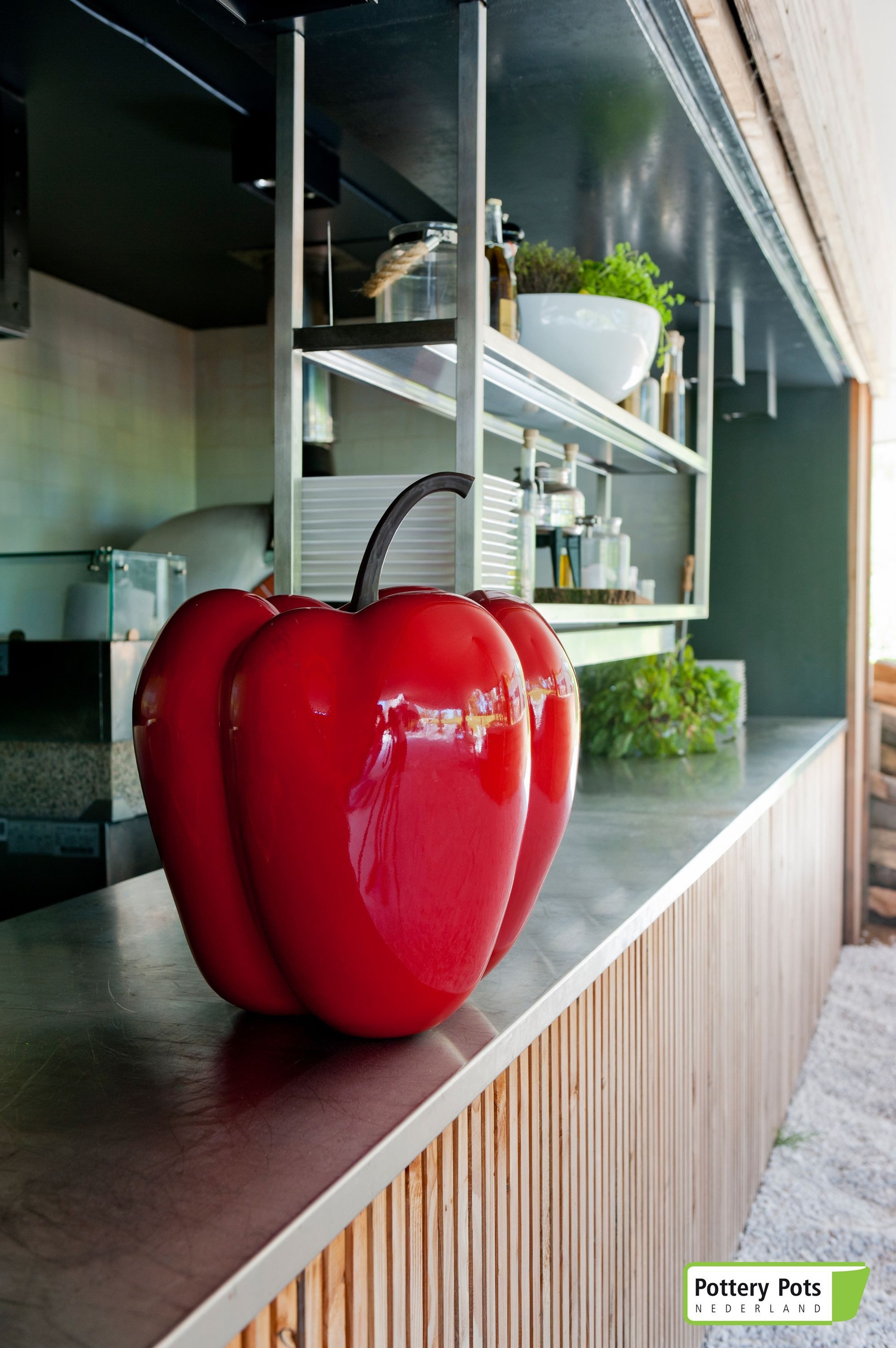 MamboCat Dekofigur Dekopaprika XS Rot Paprika Gemüse Dekoration Dekogemüse Fiberglas