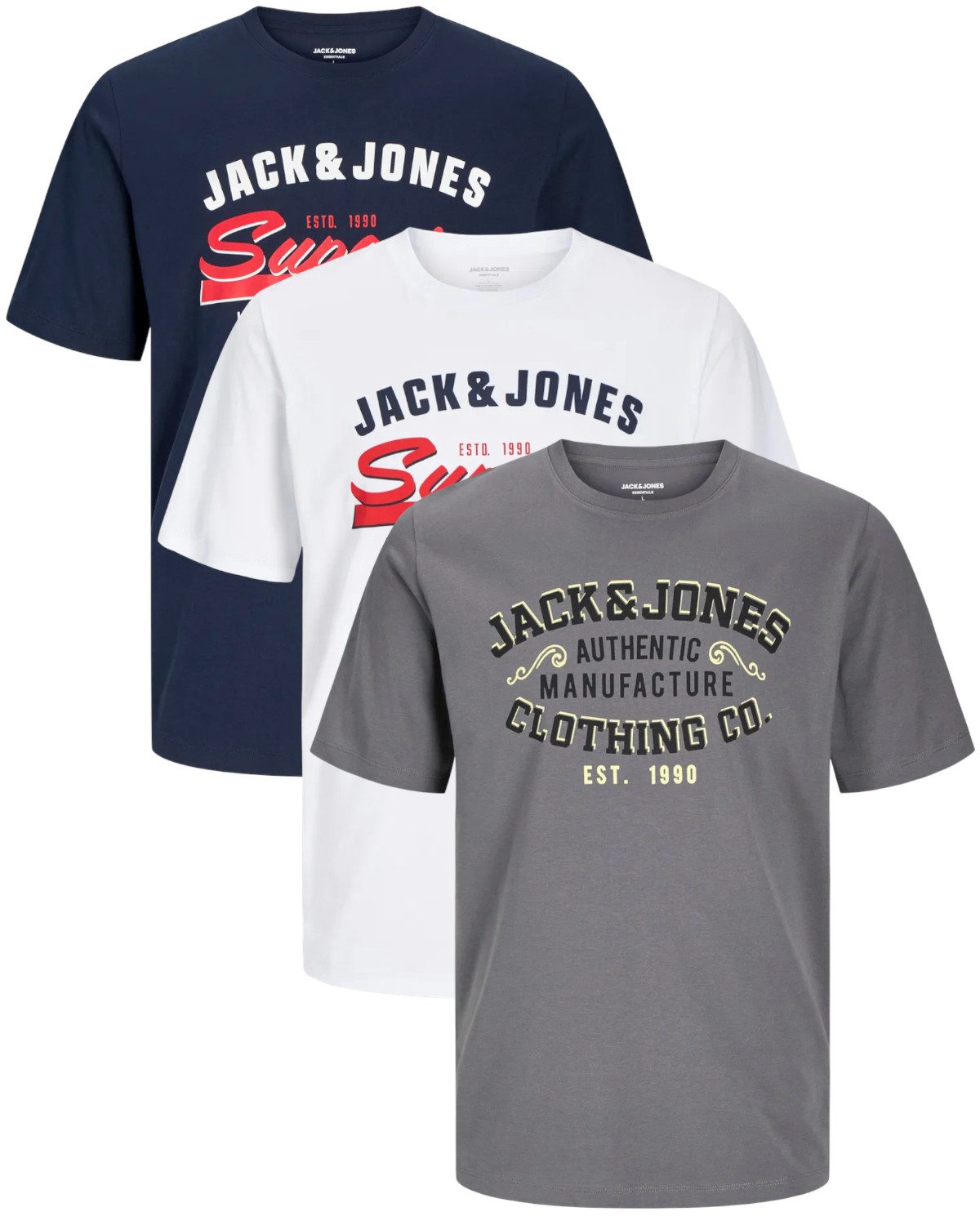Jack & Jones T-Shirt Stilvolles Slim-Fit günstig online kaufen