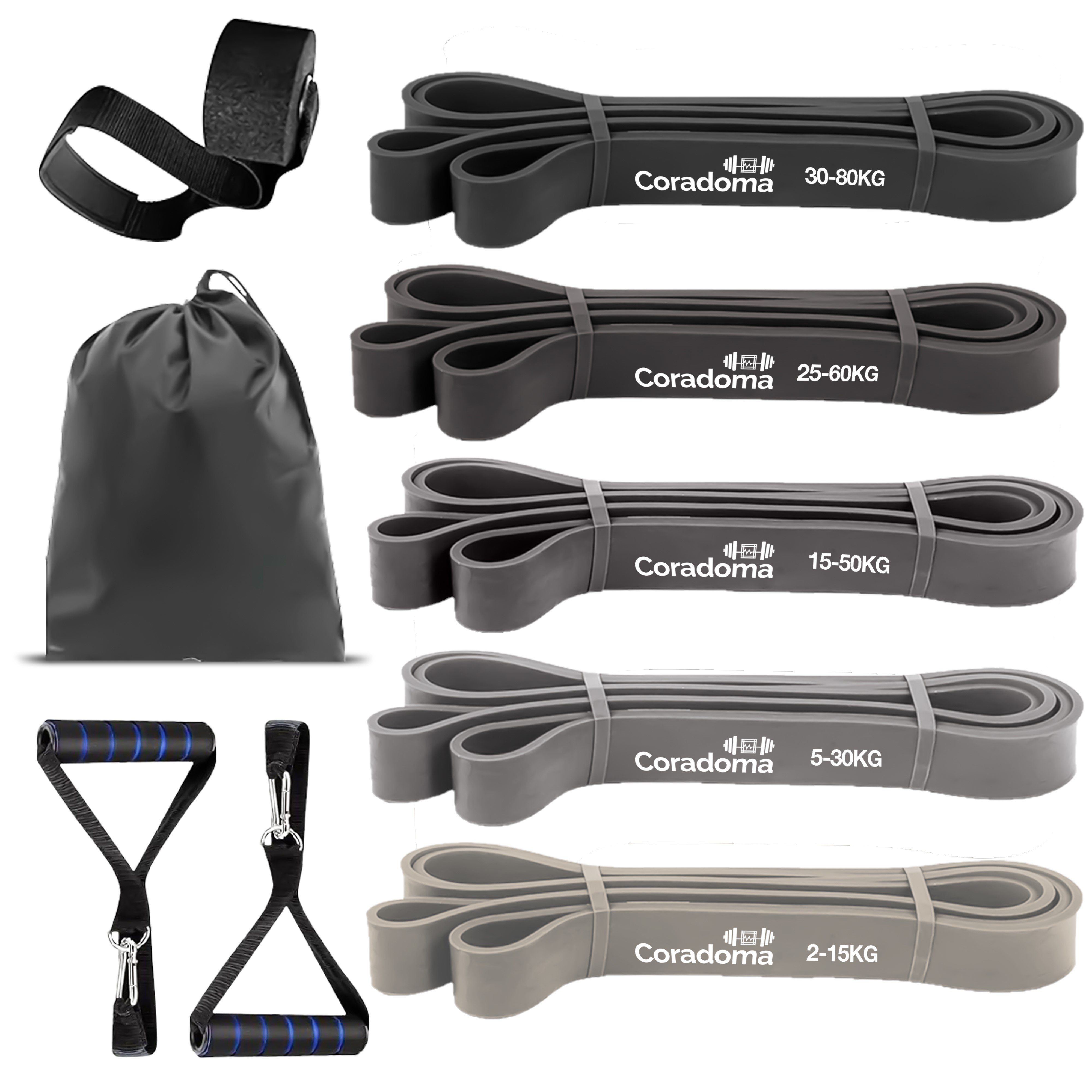 Trainingsband Widerstandsbänder Set, Resistance Bands, Klimmzugband Fitnessbänder
