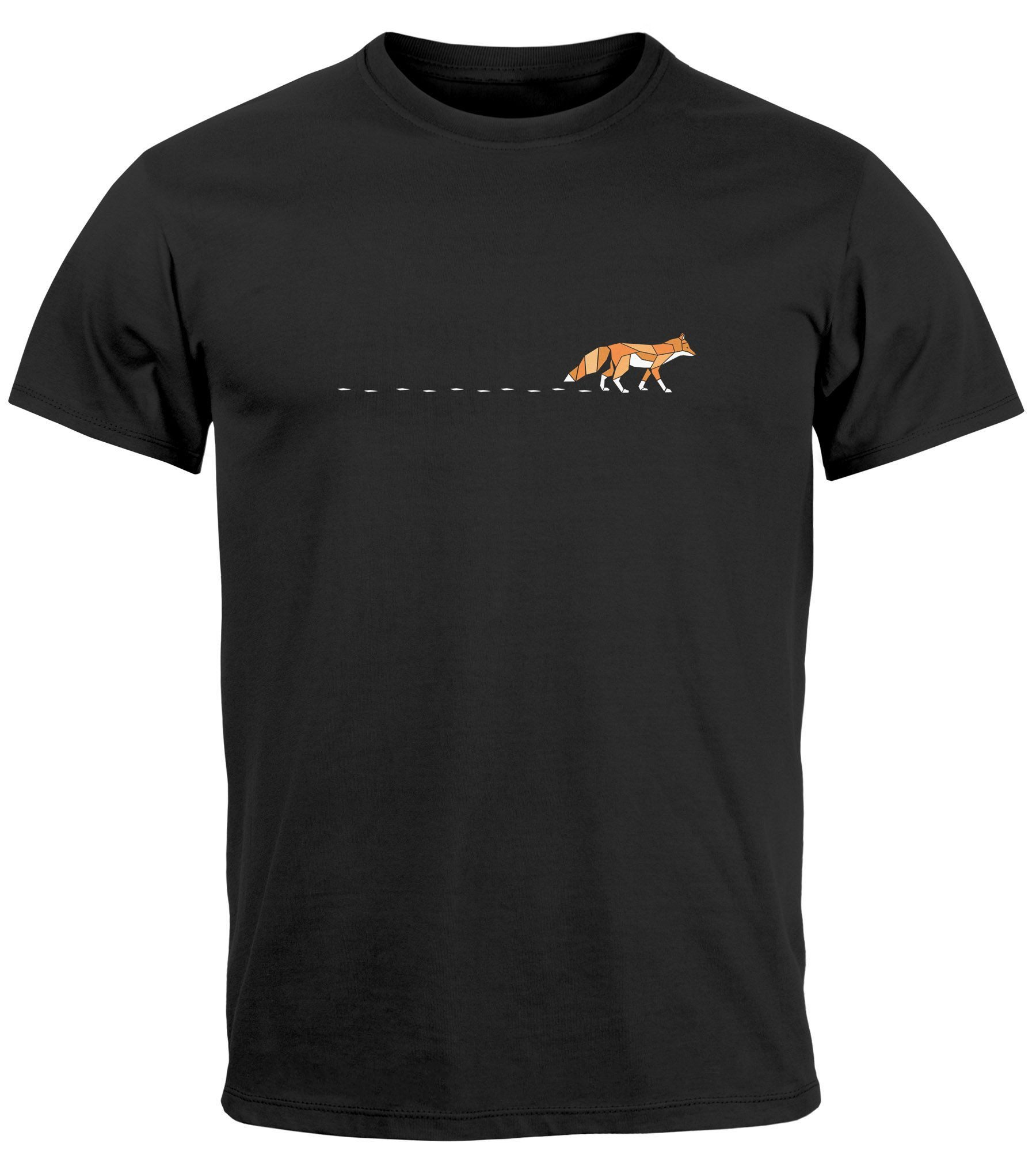 Neverless Print-Shirt Herren T-Shirt Fuchs Fox günstig online kaufen