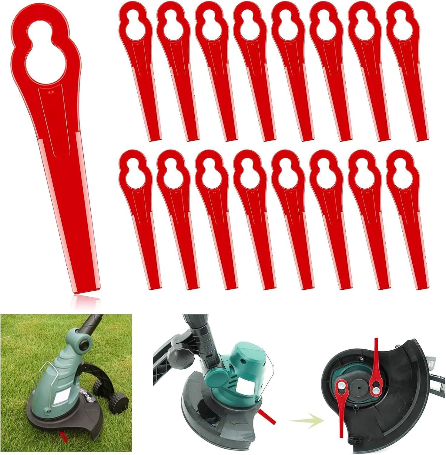 BlingBin Rasenmähermesser 100 Stück Ersatzmesser Rasentrimmer,Kunststoff günstig online kaufen