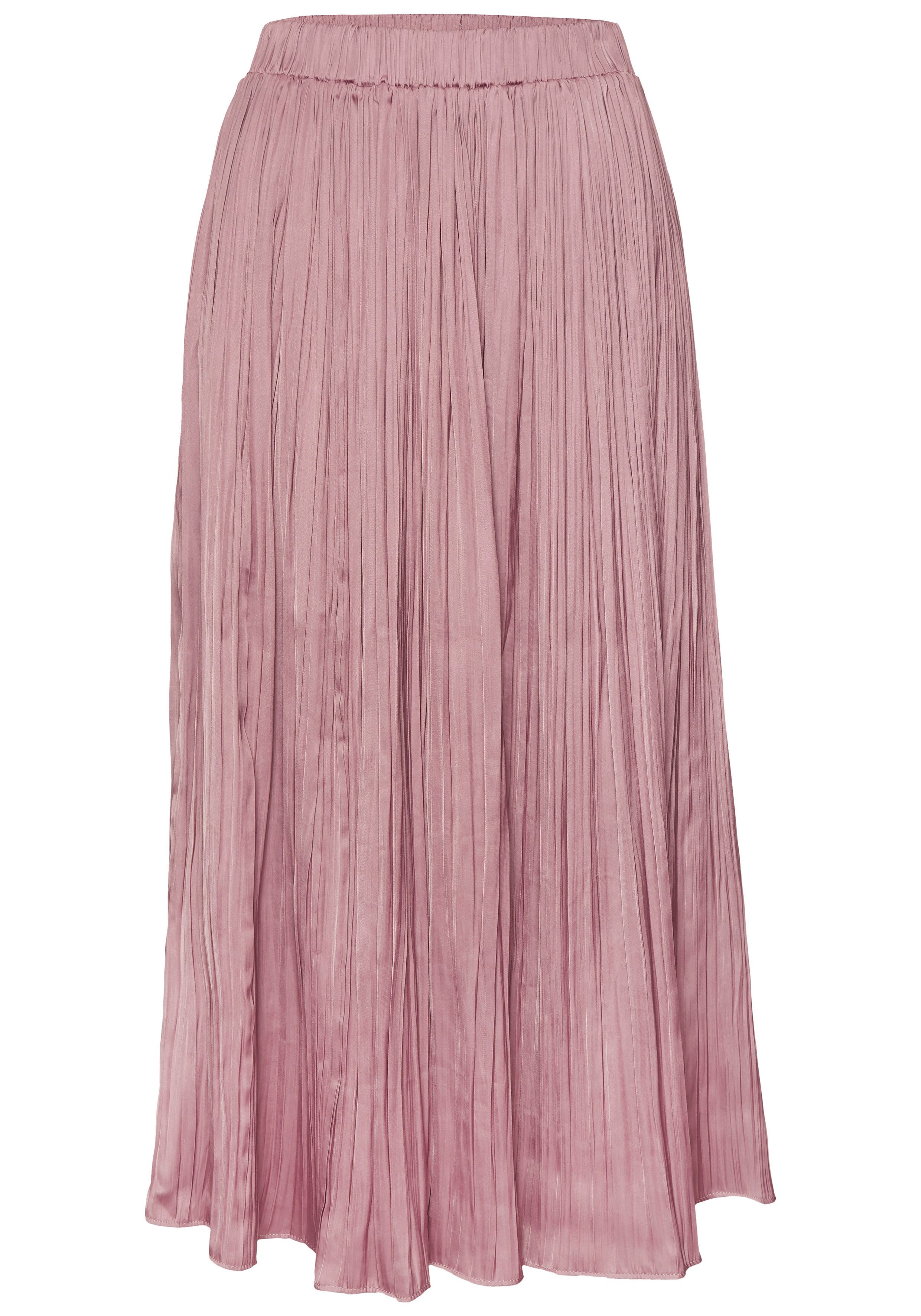 LASCANA Maxirock mit Plisseefalten, edel glänzende Ware. € 59,99
