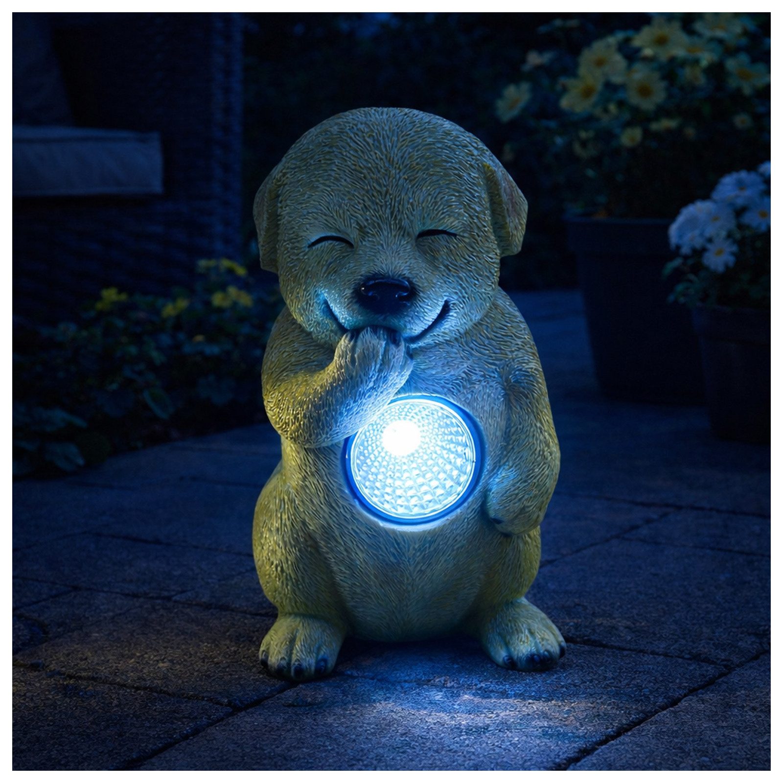 HTI-Living LED Solarleuchte Solardekoleuchte Hund, LED, Tageslichtweiß