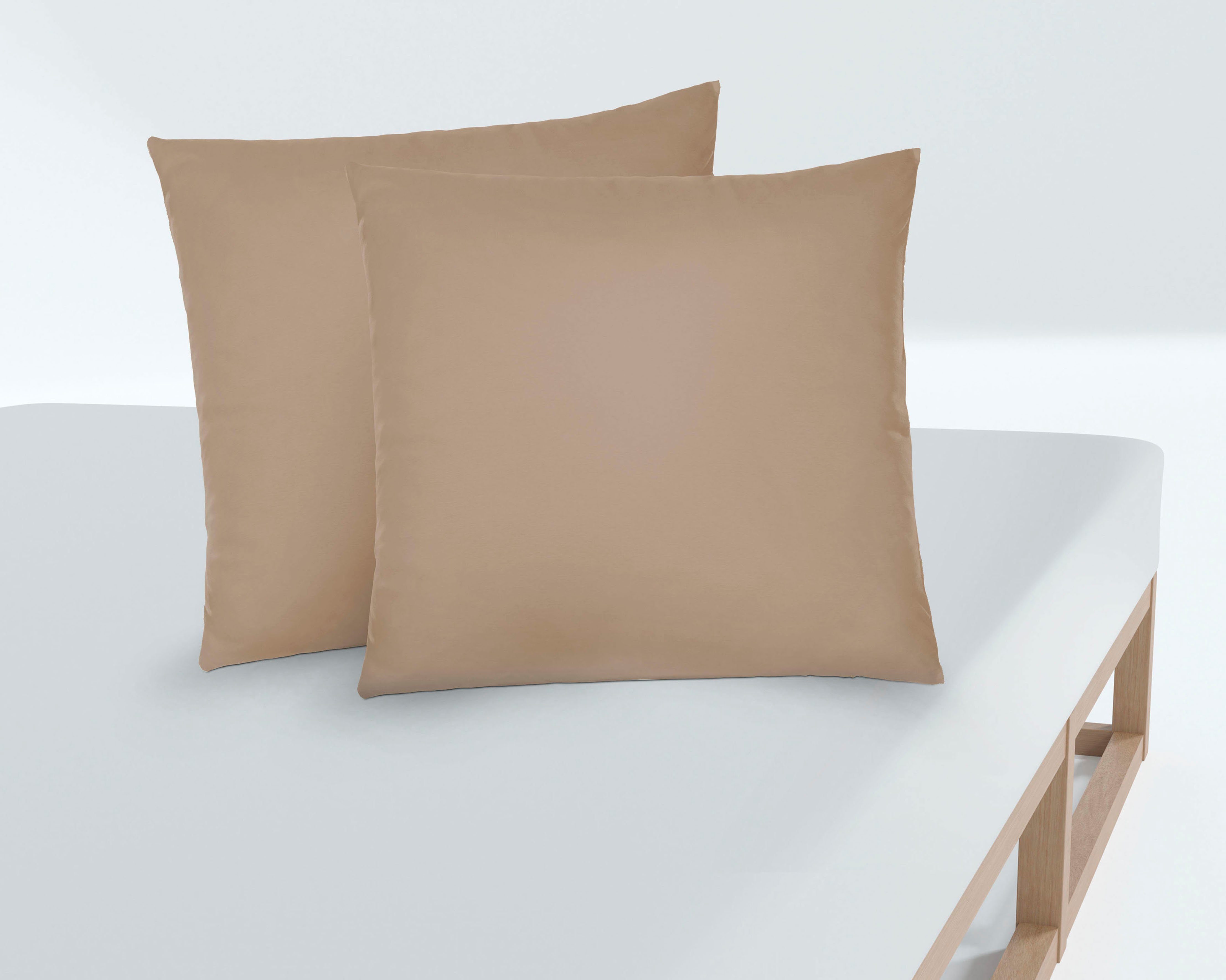 Biberna Kissenbezug Michi Feinjersey mit Reißverschluss, (2 Stück), verschi günstig online kaufen