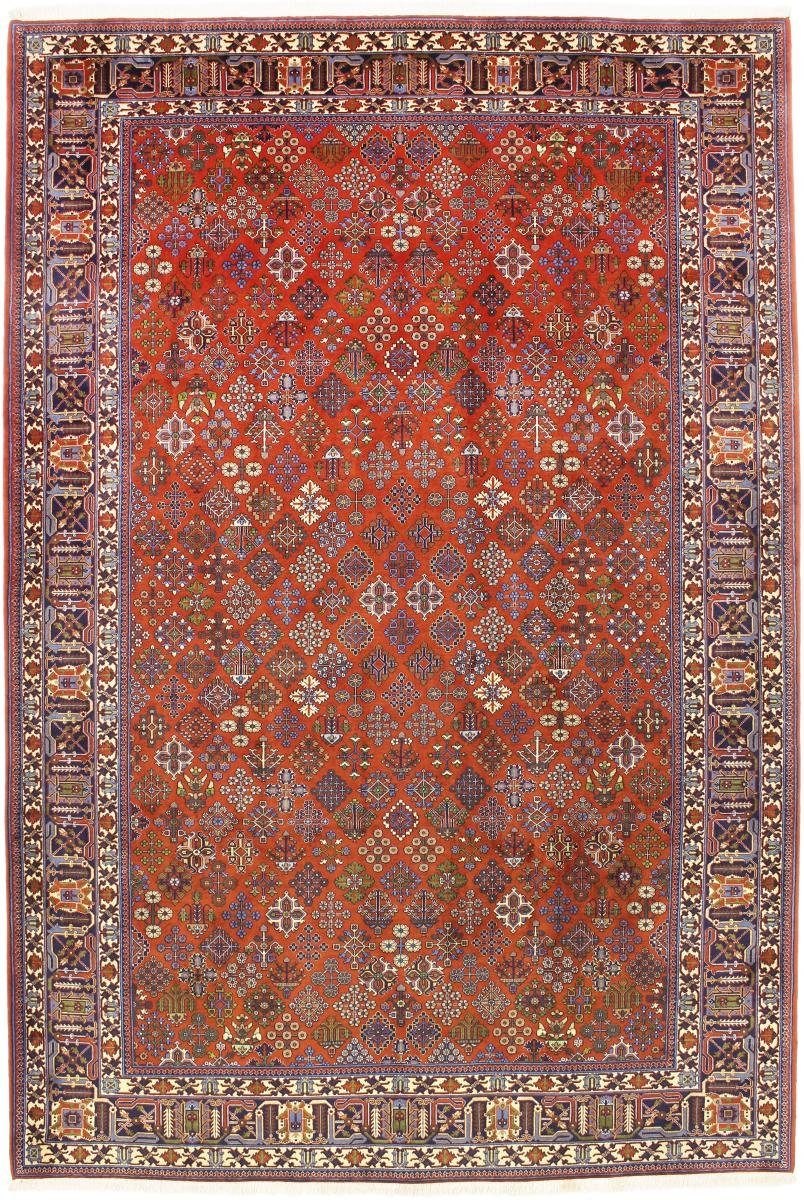 Orientteppich Meymeh Sherkat 213x318 Handgeknüpfter Orientteppich / Perserteppich, Nain Trading, rechteckig, Höhe: 12 mm